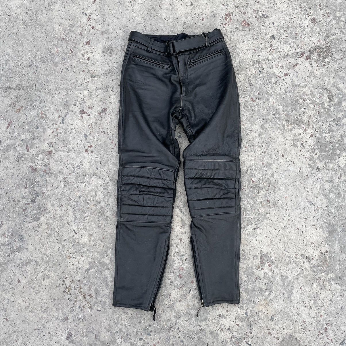 Other Vintage Moto Leather Pants 50 Size Y2K 90s USA Japan Size US 31 - 1 Thumbnail