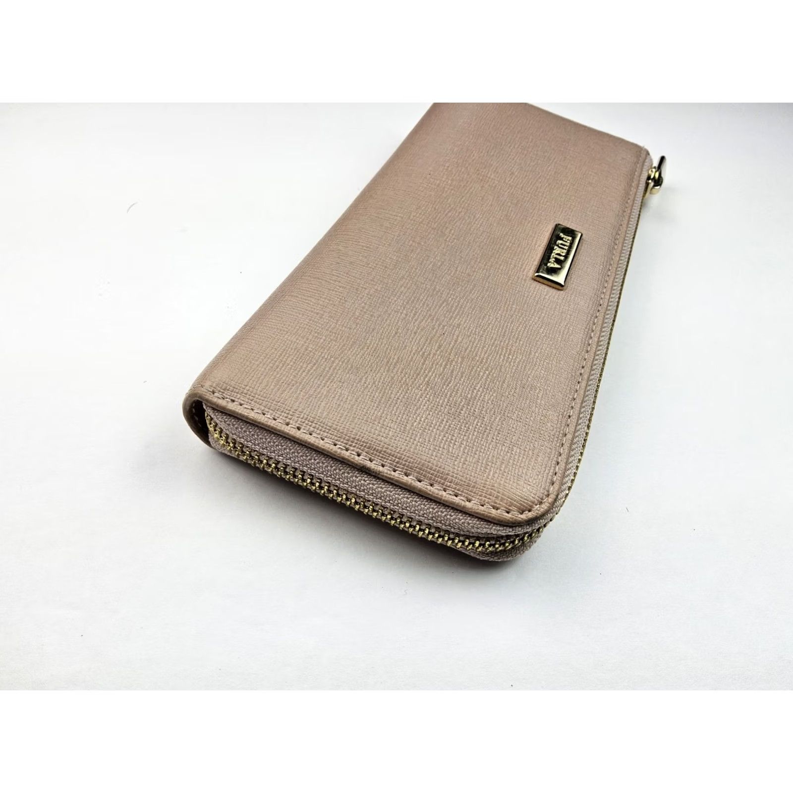 Furla Furla Wallet Leather Zip-Around Corner Full Size with Dustbag & Box Pink Womens Size ONE SIZE - 4 Thumbnail