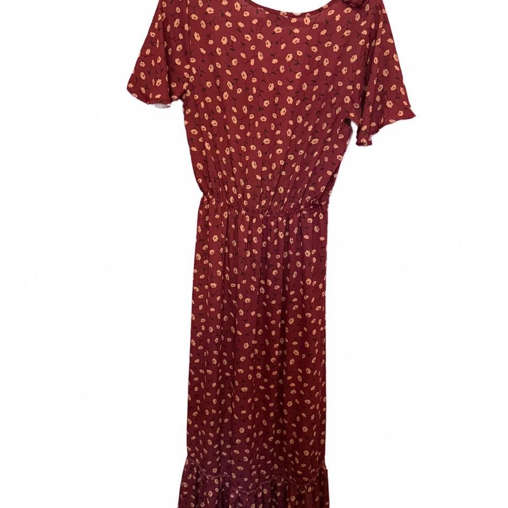 Designer Vibrant Floral High-low Dress Size S / US 4 / IT 40 - 2 Thumbnail