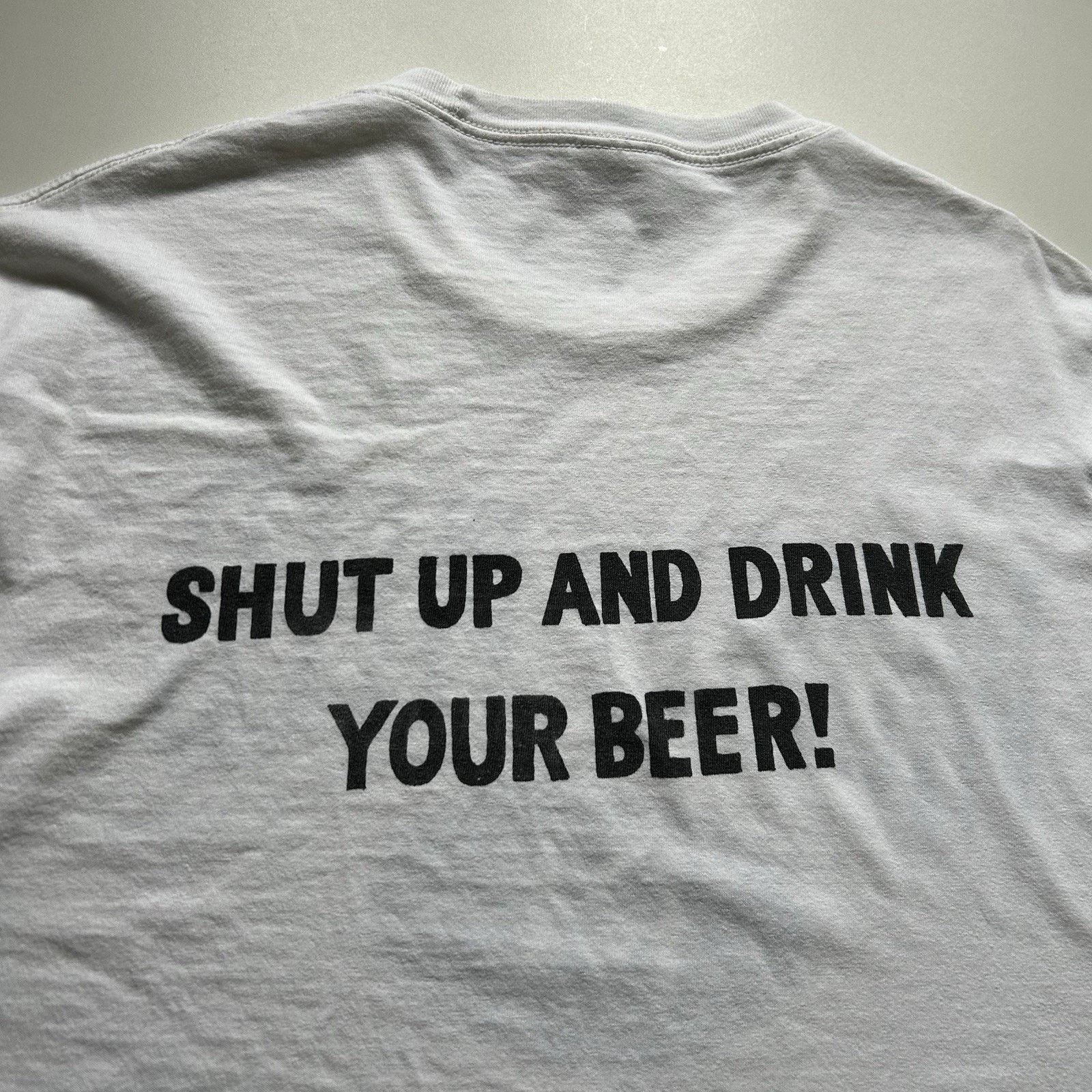 Fruit Of The Loom Vintage Wrigley Field Chicago Cubs Shirt XL Drink Your Beer Size US XL / EU 56 / 4 - 4 Thumbnail