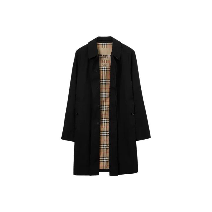 Burberry Burberry Black Long Sleeve Trench Coat Size US L / EU 52-54 / 3 - 1 Thumbnail