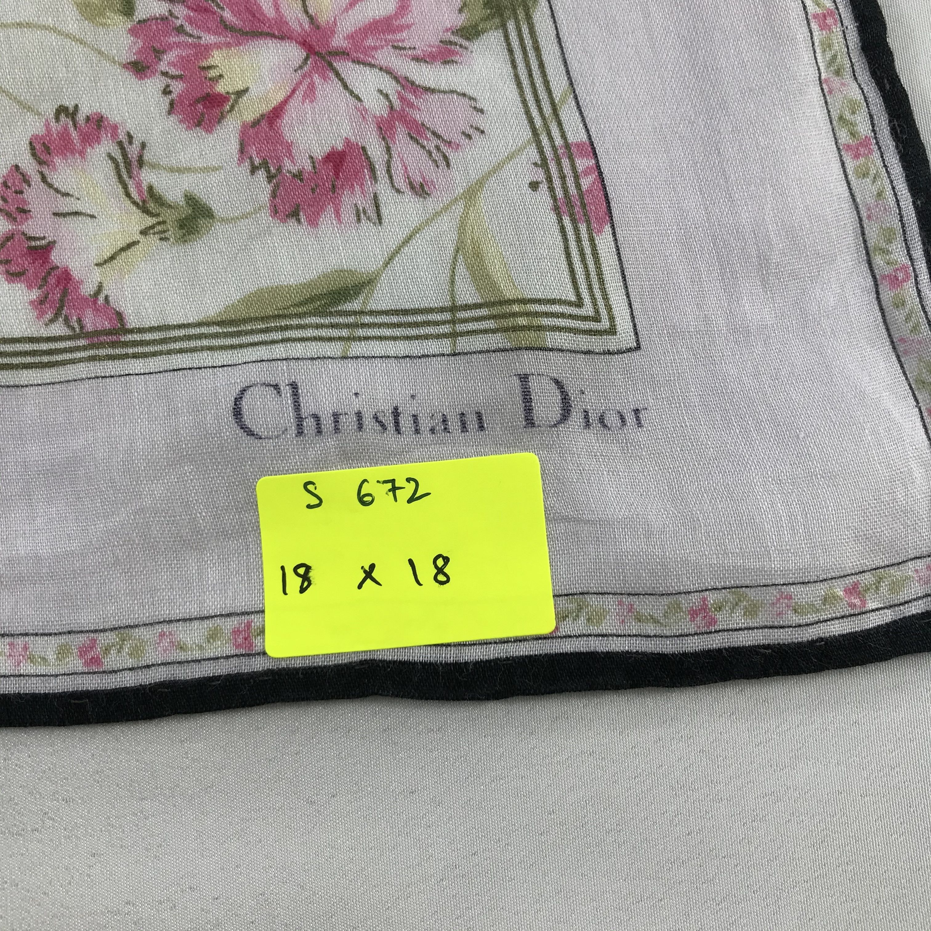 Christian Dior Monsieur × Vintage Christian Dior Bandana / Handkerchief / Neckerchief - S672 Size ONE SIZE - 5 Thumbnail
