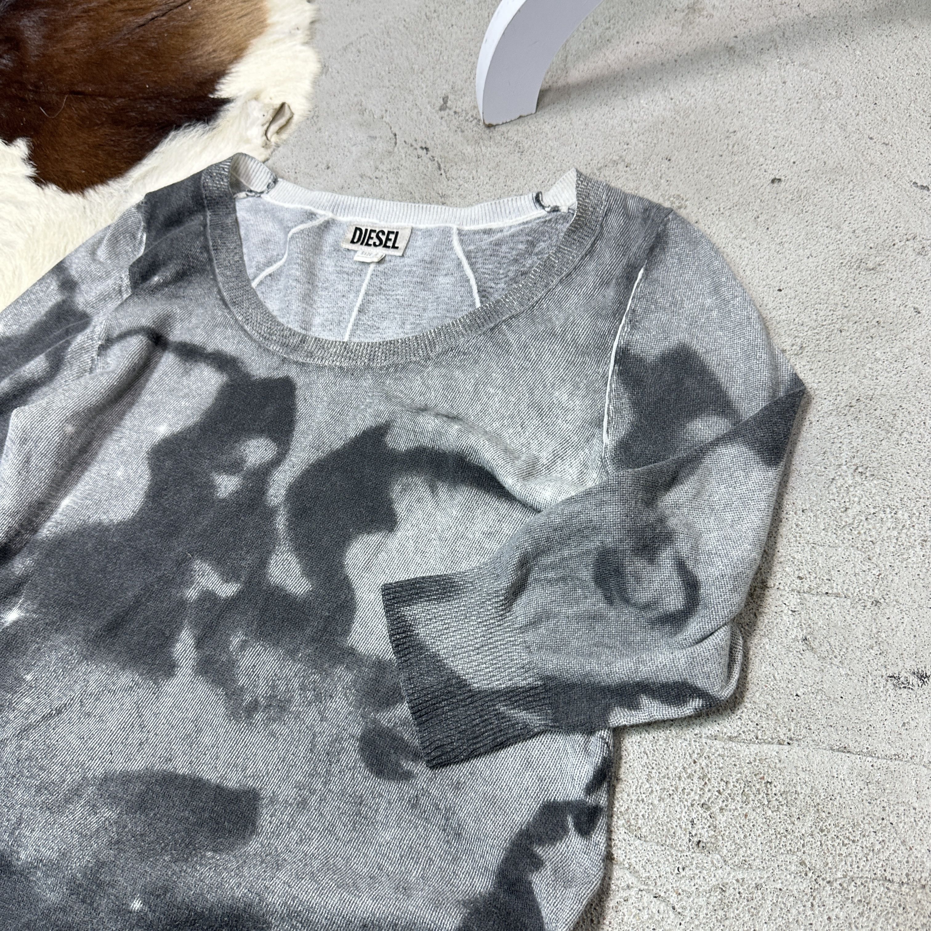 Diesel Vintage Avant Garde Diesel Fullprint Sweater / Dress 00s Size S / US 4 / IT 40 - 3 Thumbnail