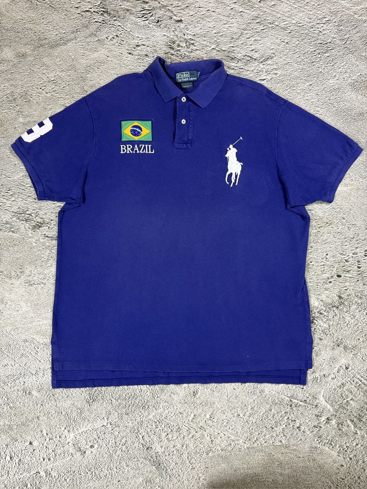 Ralph Lauren Chief Keef Polo Ralph Lauren vintage Brazil big pony Navy Size US XL / EU 56 / 4 - 1 Thumbnail