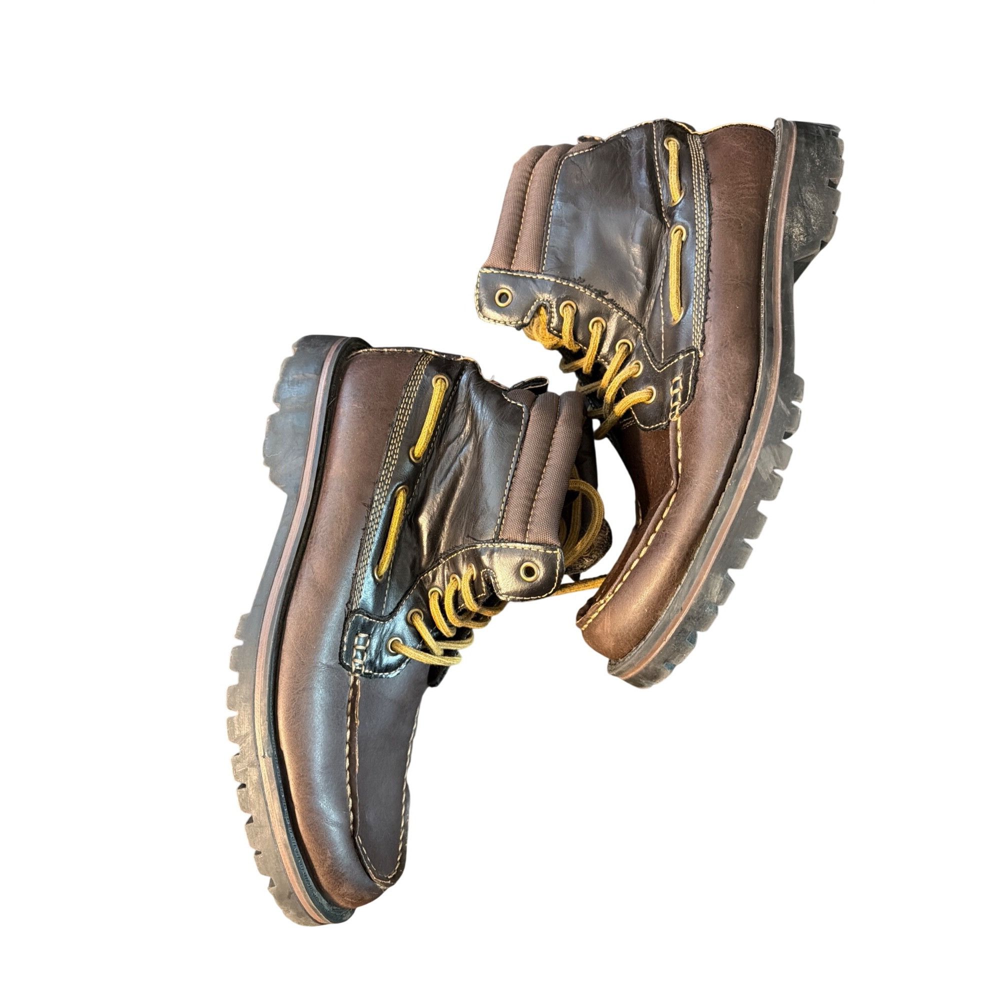 Tommy Hilfiger Tommy Hilfiger Jensen Brown Leather Hiking Boots Padded Coll Size US 8 / EU 41 - 3 Thumbnail