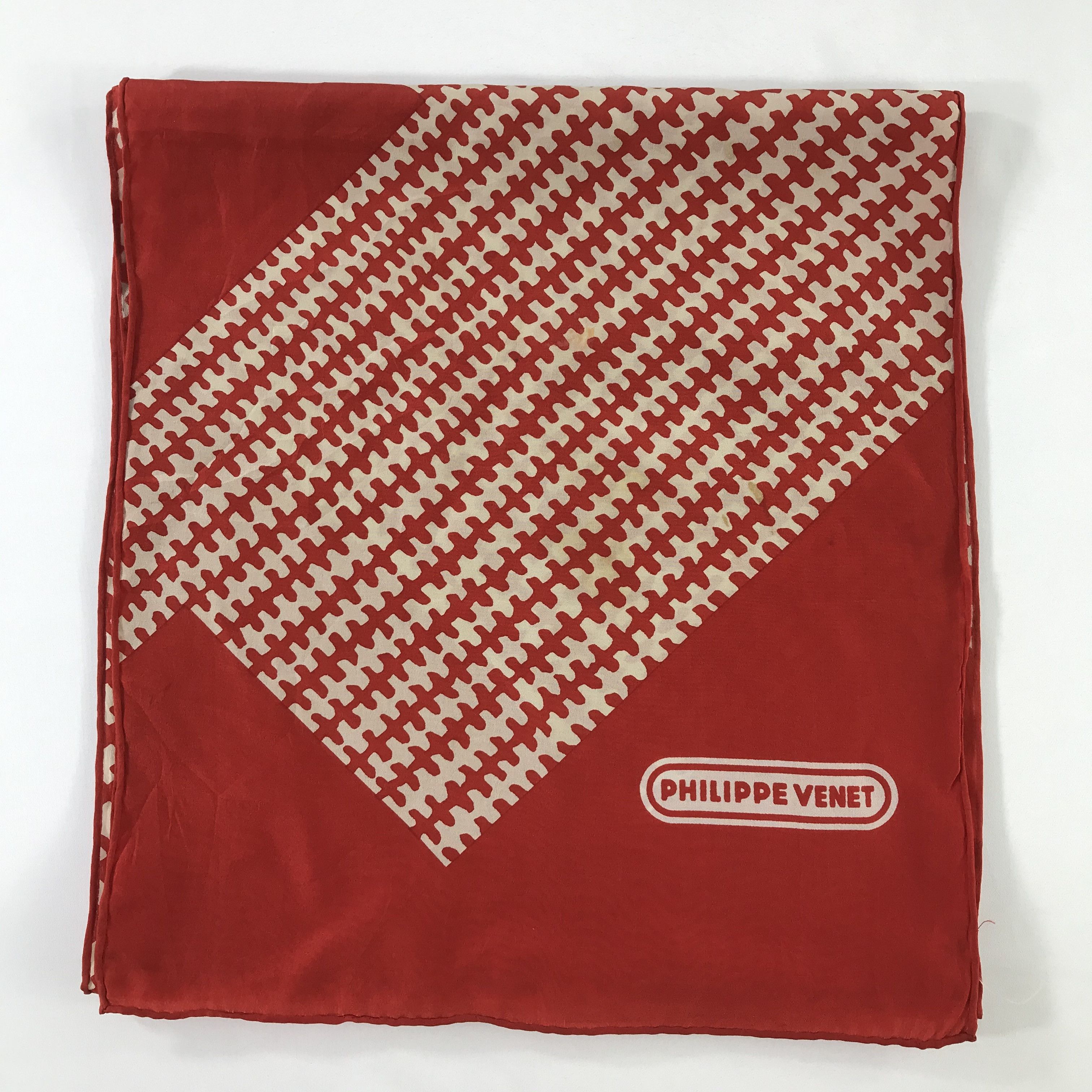 Vintage Vintage Philippe Venet Silk scarf Size ONE SIZE - 2 Thumbnail