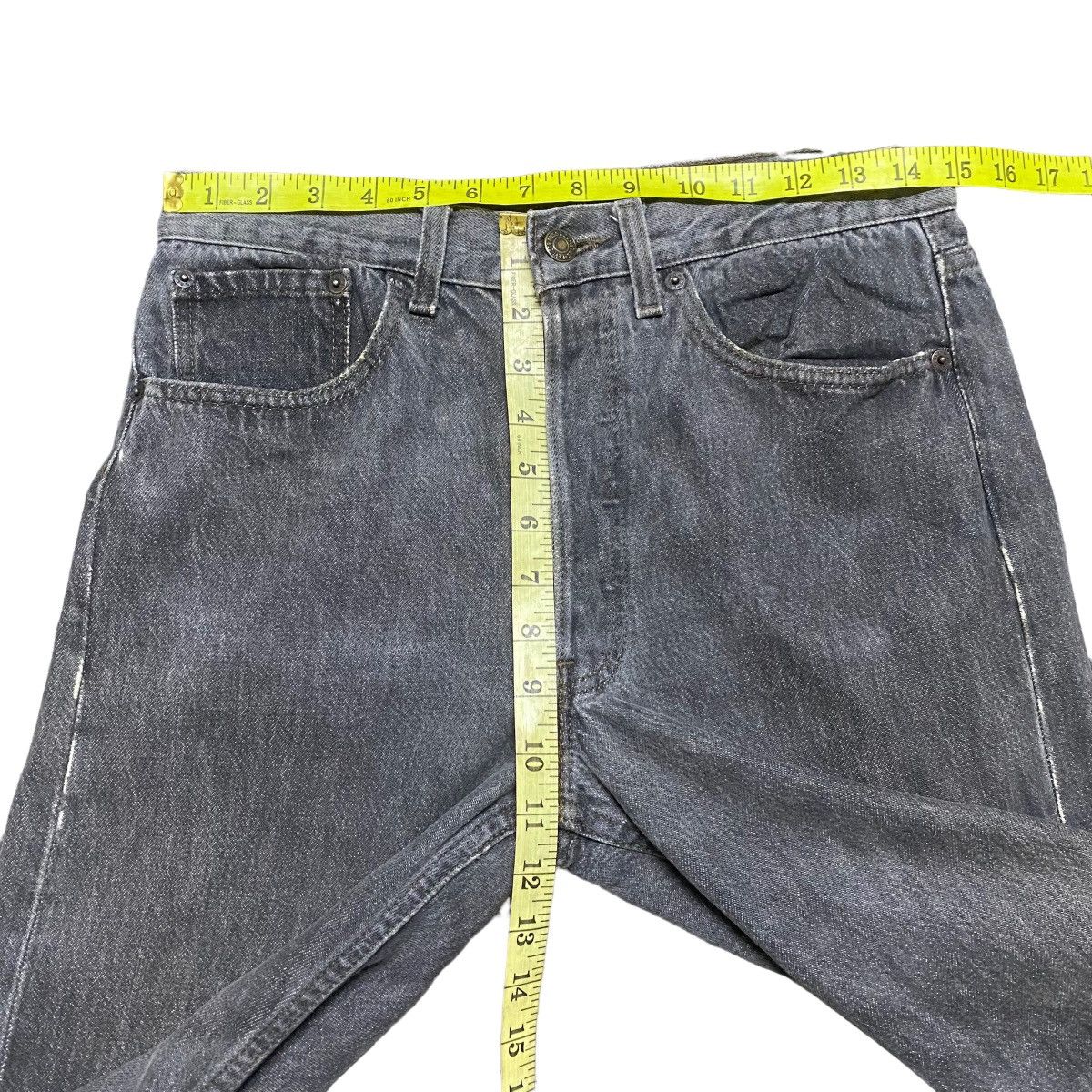 Levi's Vintage 80s Levis 501 Faded Black Jeans Size US 30 / EU 46 - 15 Thumbnail