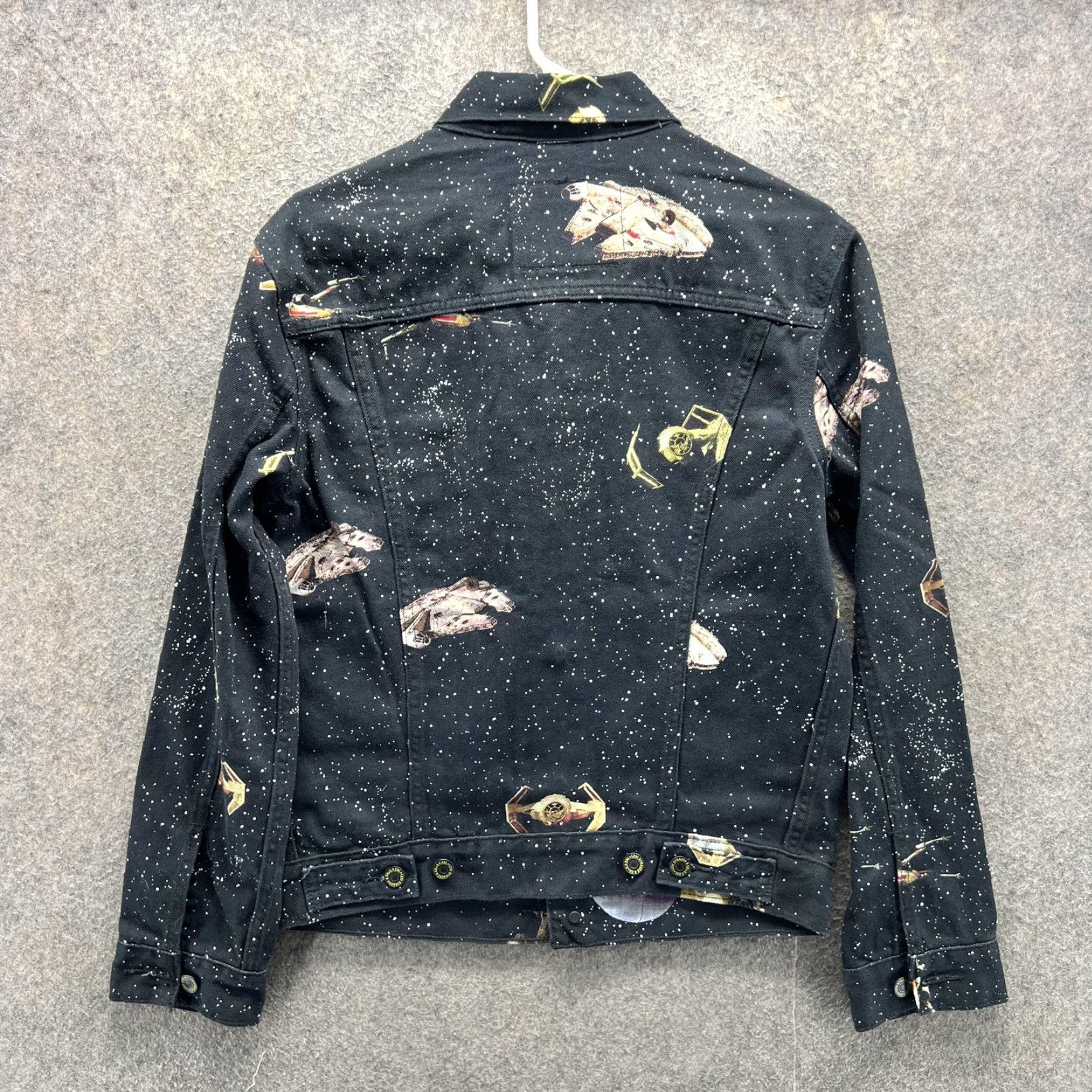 Levi's Levi's x Starwars Jacket Mens Small Black Denim Starfighter Darth Vader Trucker Jacket Size US S / EU 44-46 / 1 - 7 Thumbnail