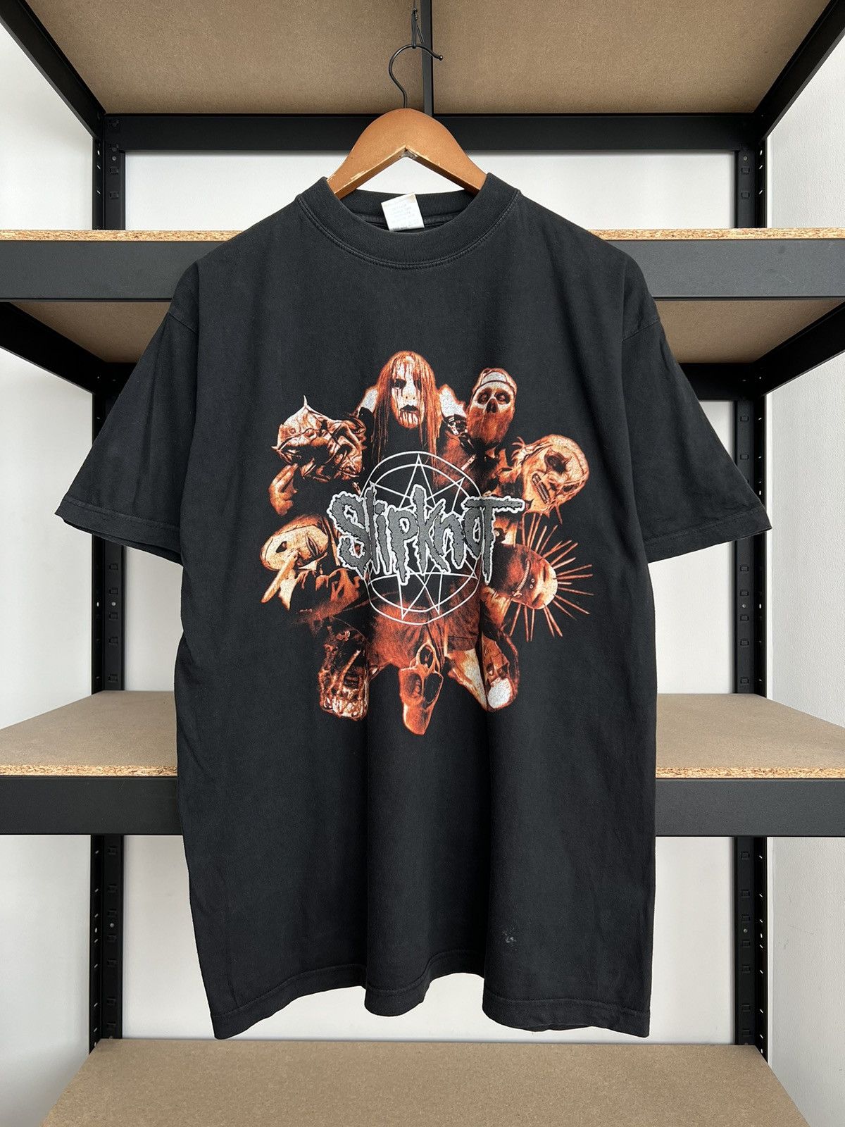 Band Tees Vintage 2001 Slipknot Iowa Goat Rock Band Black T-shirt Size US L / EU 52-54 / 3 - 3 Thumbnail