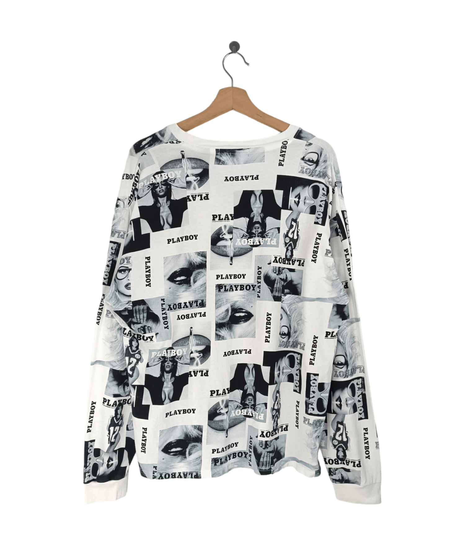 Playboy VINTAGE Y2K PLAYBOY AOP BUNNY SEXY GYATT PORNHUB ADULT TEE Size US L / EU 52-54 / 3 - 2 Thumbnail