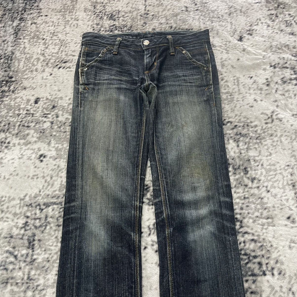 GOSTAR DE FUGA Gergia Love Fade Wash Embroidered Jeans Size 28" / US 6 / IT 42 - 4 Thumbnail