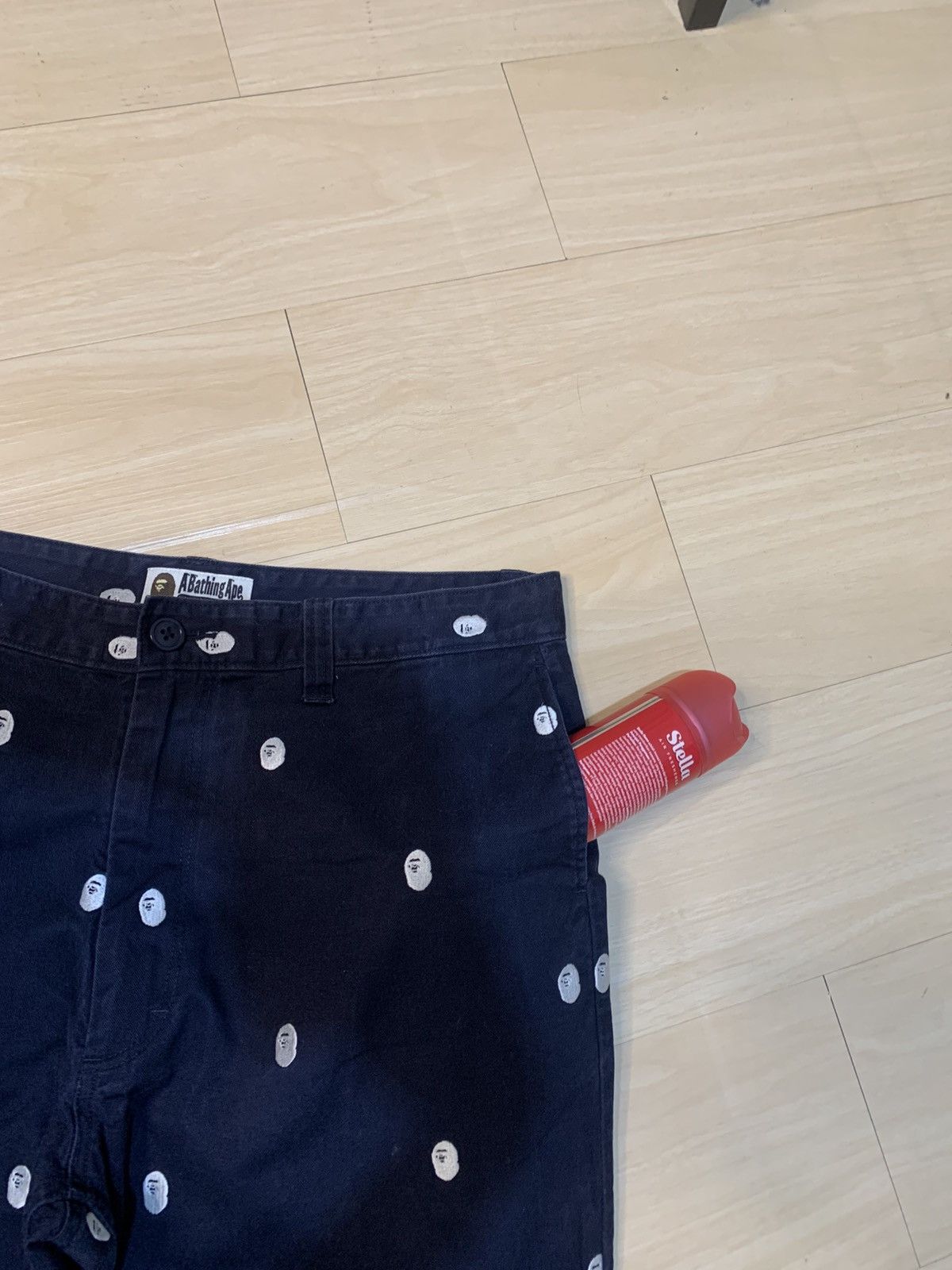 Bape 🔥 Rare Bape Full Embroidery Head Pants Size US 34 / EU 50 - 6 Thumbnail