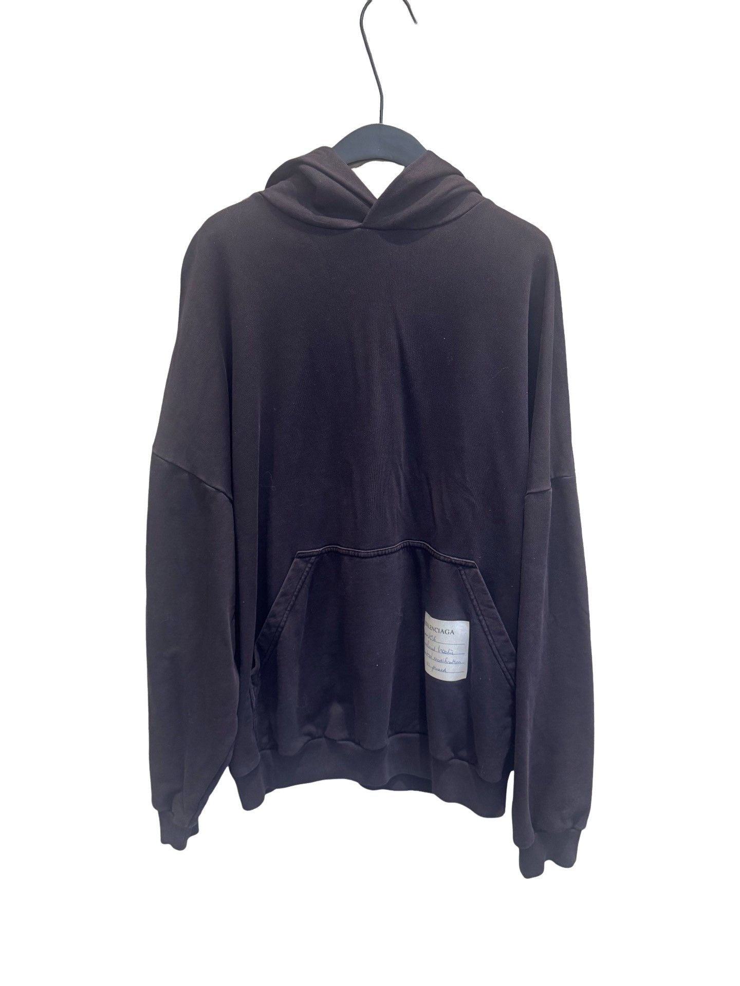 Balenciaga Balenciaga Hand Modification Round Hoodie US M Size US M / EU 48-50 / 2 - 1 Thumbnail