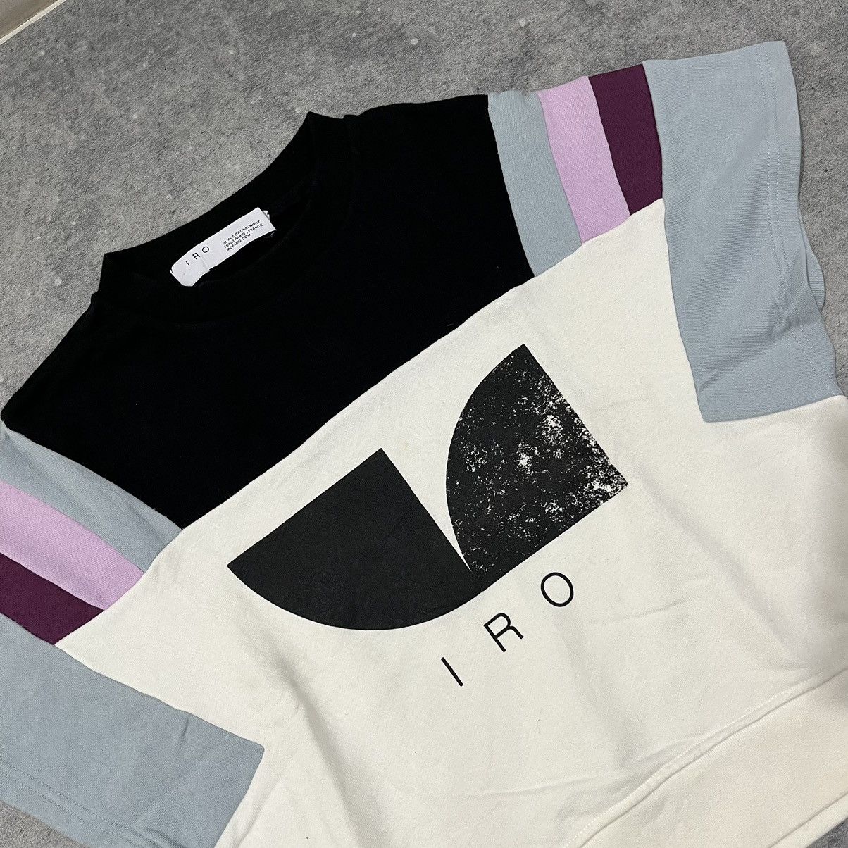 Designer × Iro Iro Crop Short Sleeved Sweatshirt Size S / US 4 / IT 40 - 2 Thumbnail