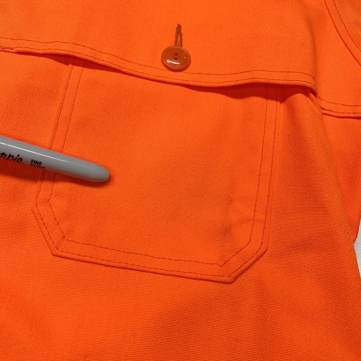 Vintage × Woolrich Woolen Mills VTG Woolrich Jacket Orange Blaze Hunting Zip Workwear 90s Size US M / EU 48-50 / 2 - 9 Thumbnail
