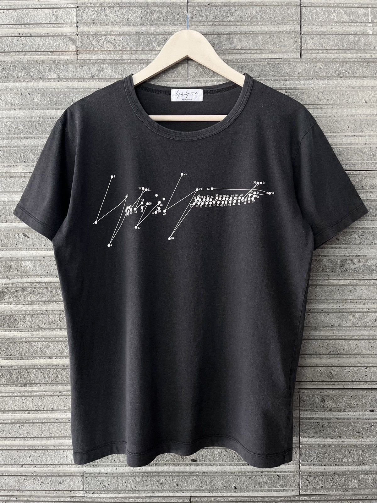 Yohji Yamamoto Yohji Yamamoto Pour Homme Signature Sunfaded Tee Size US L / EU 52-54 / 3 - 1 Thumbnail