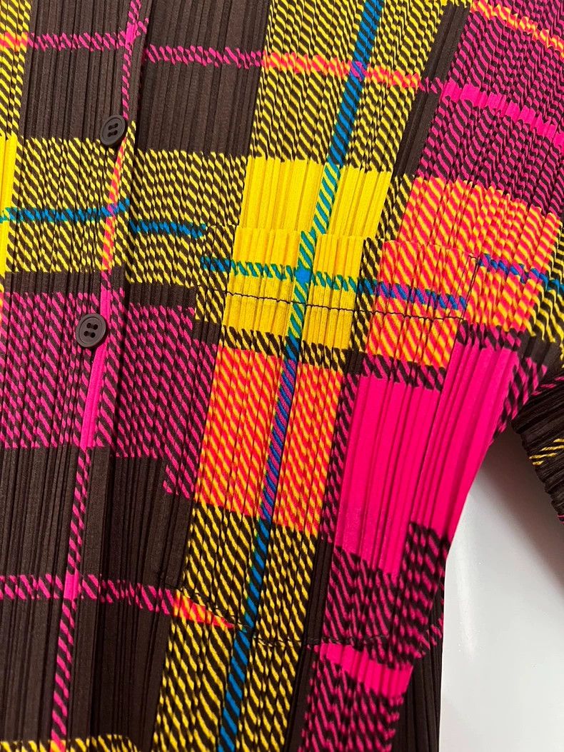 Issey Miyake issey miyake size:3 Checked shirt top 2505-Nextarrow Size US XXS / EU 40 - 3 Thumbnail