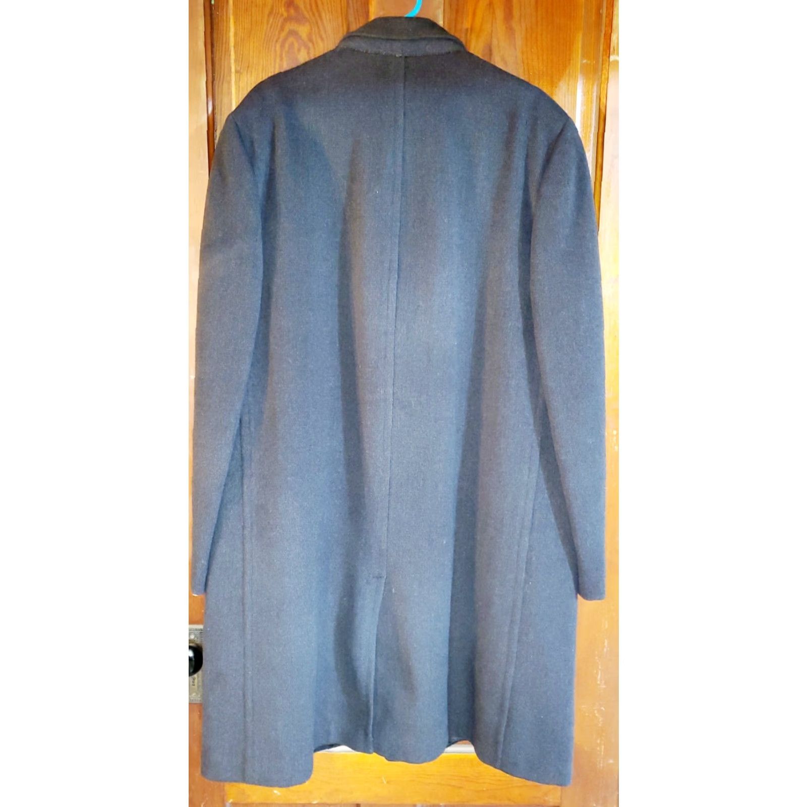 Vintage VINTAGE Richman Brothers Gray Tweed Overcoat Top Coat Single-Breasted Size 44 Mens 50s Plaid Wool Wool Lining Dark Gray Winter Fall Spring Classic Size US XXL / EU 58 / 5 - 5 Thumbnail