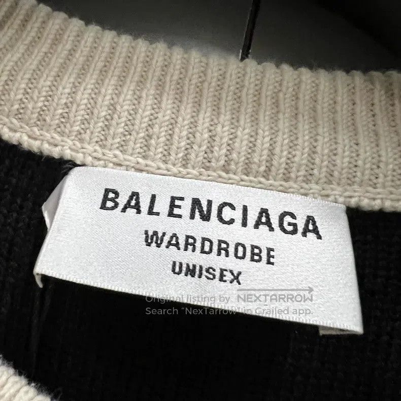 Balenciaga Balenciaga Logo Printed Knitwear XS Size Size US XS / EU 42 / 0 - 3 Thumbnail