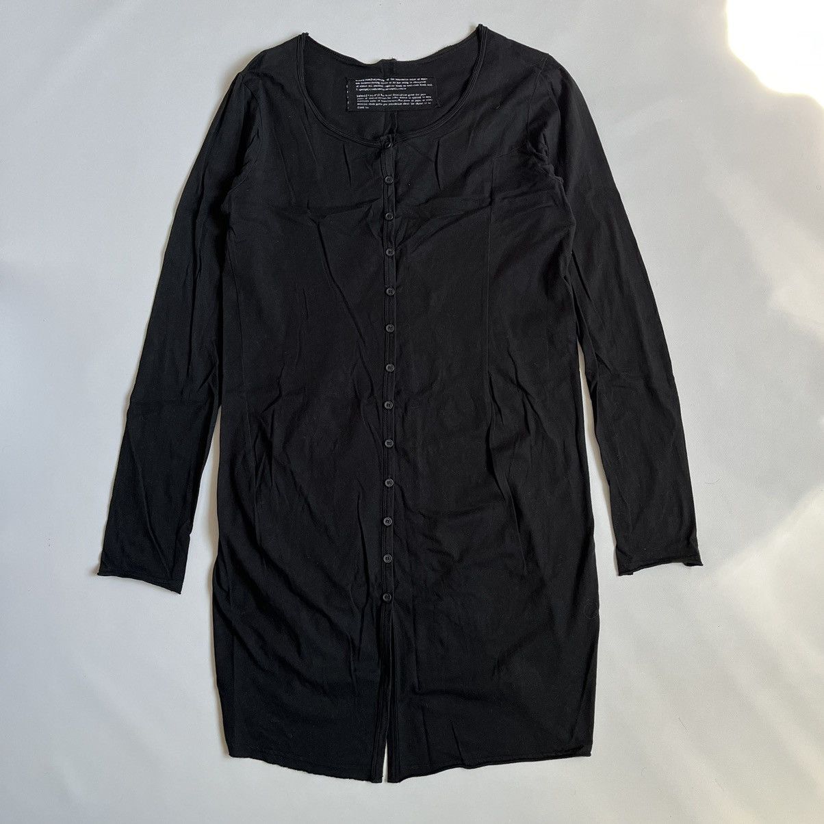 Rundholz RUNDHOLZ Black Label Button Up Black Cotton Dress Size L / US 10 / IT 46 - 1 Thumbnail