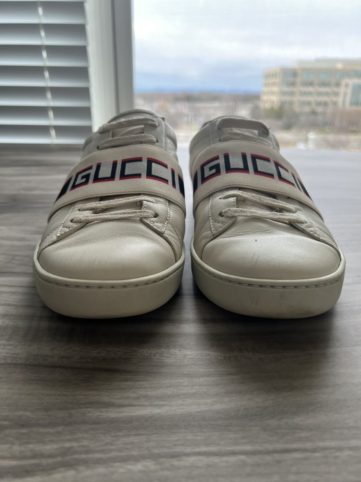 Gucci Gucci Ace Stripe Ivory Size 10 Women’s/ 8.5 Mens Size US 10 / IT 40 - 7 Thumbnail