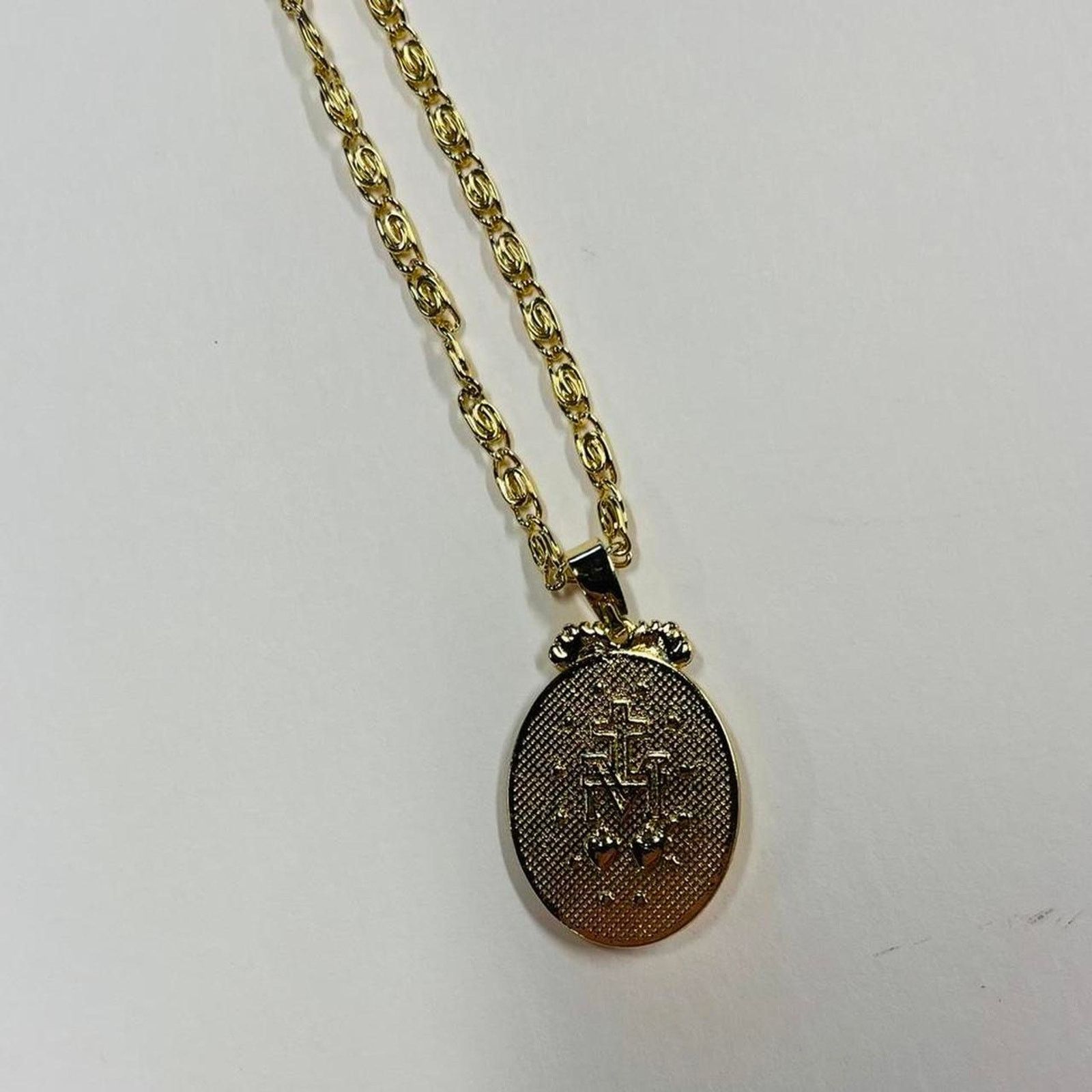 Vintage y2k 2000s gold Jesus necklace unique golden pendant Size ONE SIZE - 6 Thumbnail