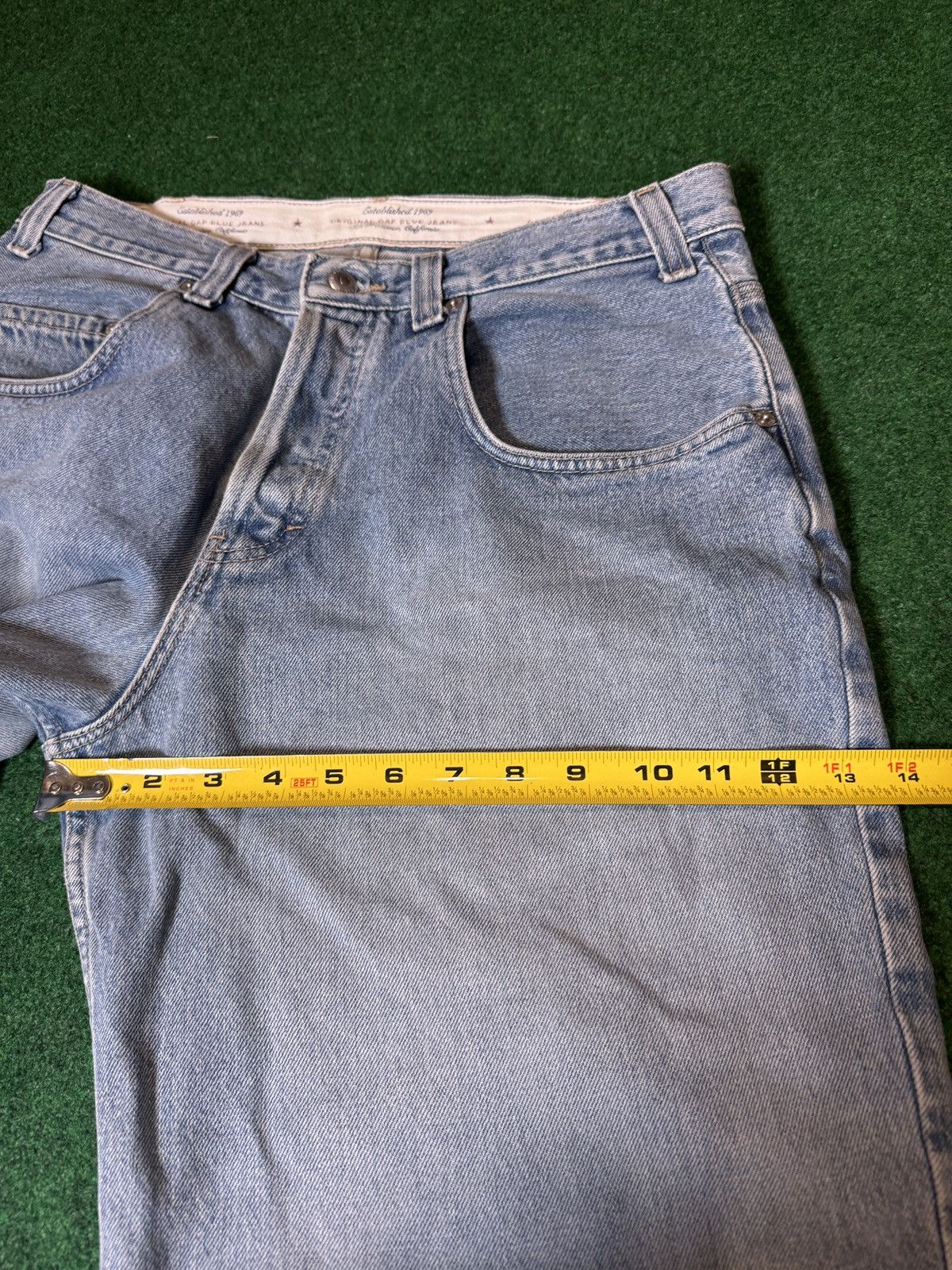 Gap × Vintage Vtg 90s Gap Baggy Light Wash Loose Wide Leg Hip Hop Jeans Size US 34 / EU 50 - 10 Thumbnail