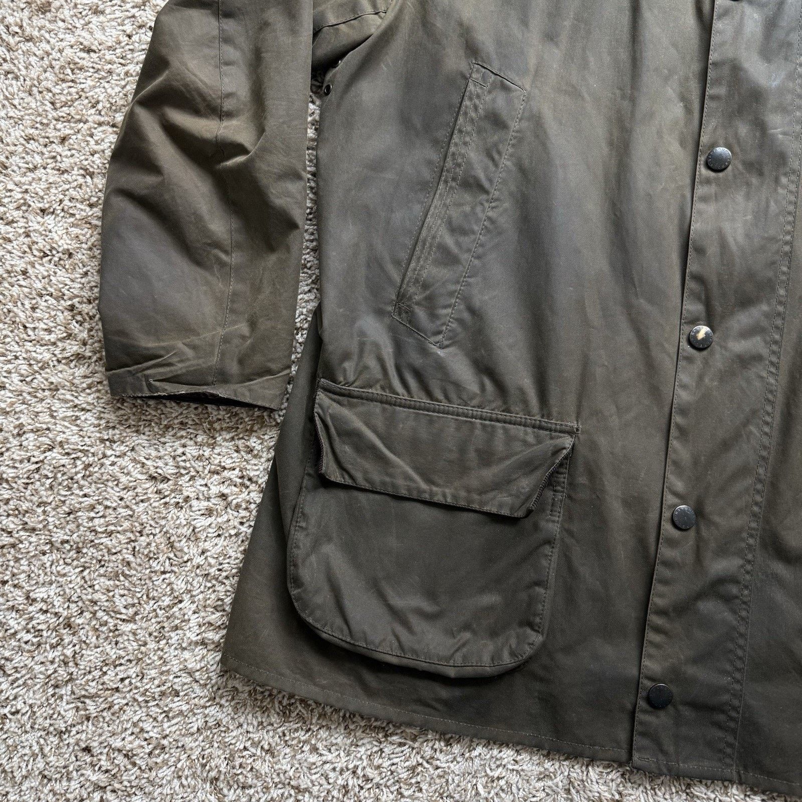 Barbour Barbour Bristol Waxed Jacket Olive Green Tartan Cotton XXL Size US XXL / EU 58 / 5 - 15 Thumbnail