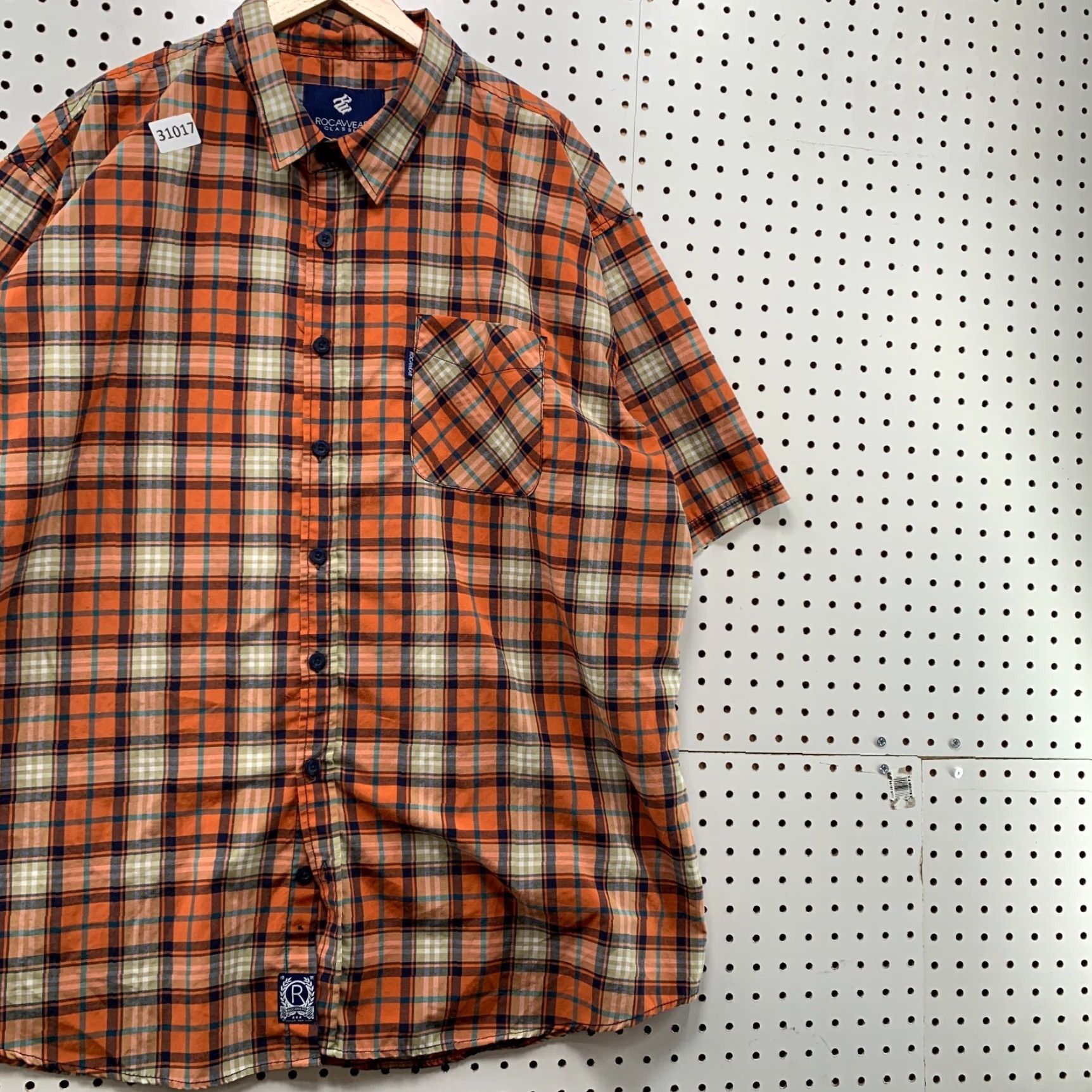 Rocawear VINTAGE Rocawear Button-Up Shirt Mens 3XL Orange Plaid Y2K 28x34 Shirt Mens 3XL Orange Brown Plaid Rocawear Button-Up Shirt Mens 3XL Vintage Size US XXL / EU 58 / 5 - 4 Thumbnail
