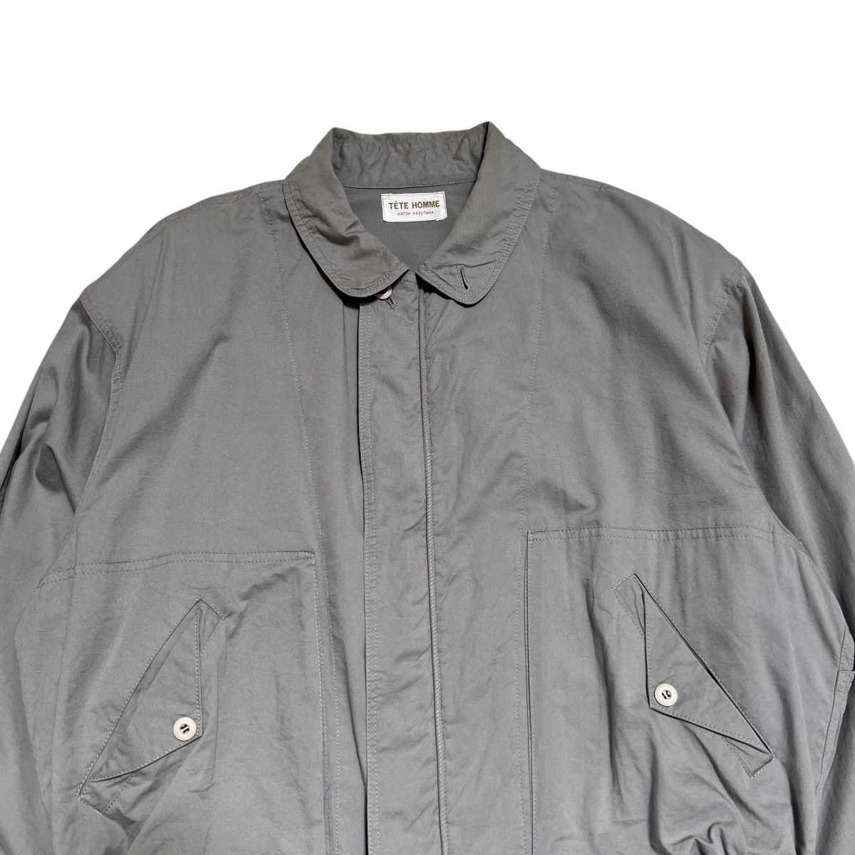 Tete Homme 🔥 Vintage Tete Homme Katoh Kazutaka Rayon Pocket jacket Size US M / EU 48-50 / 2 - 6 Thumbnail