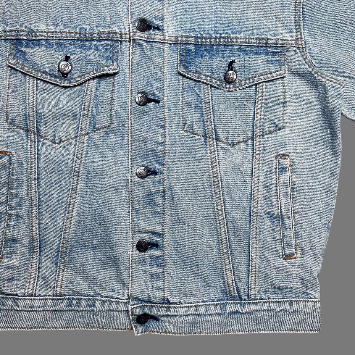 Hard Rock Cafe × Vintage Vtg 1990s Hard Rock Cafe Save The Planet Dallas Denim Jacket Size US S / EU 44-46 / 1 - 13 Thumbnail