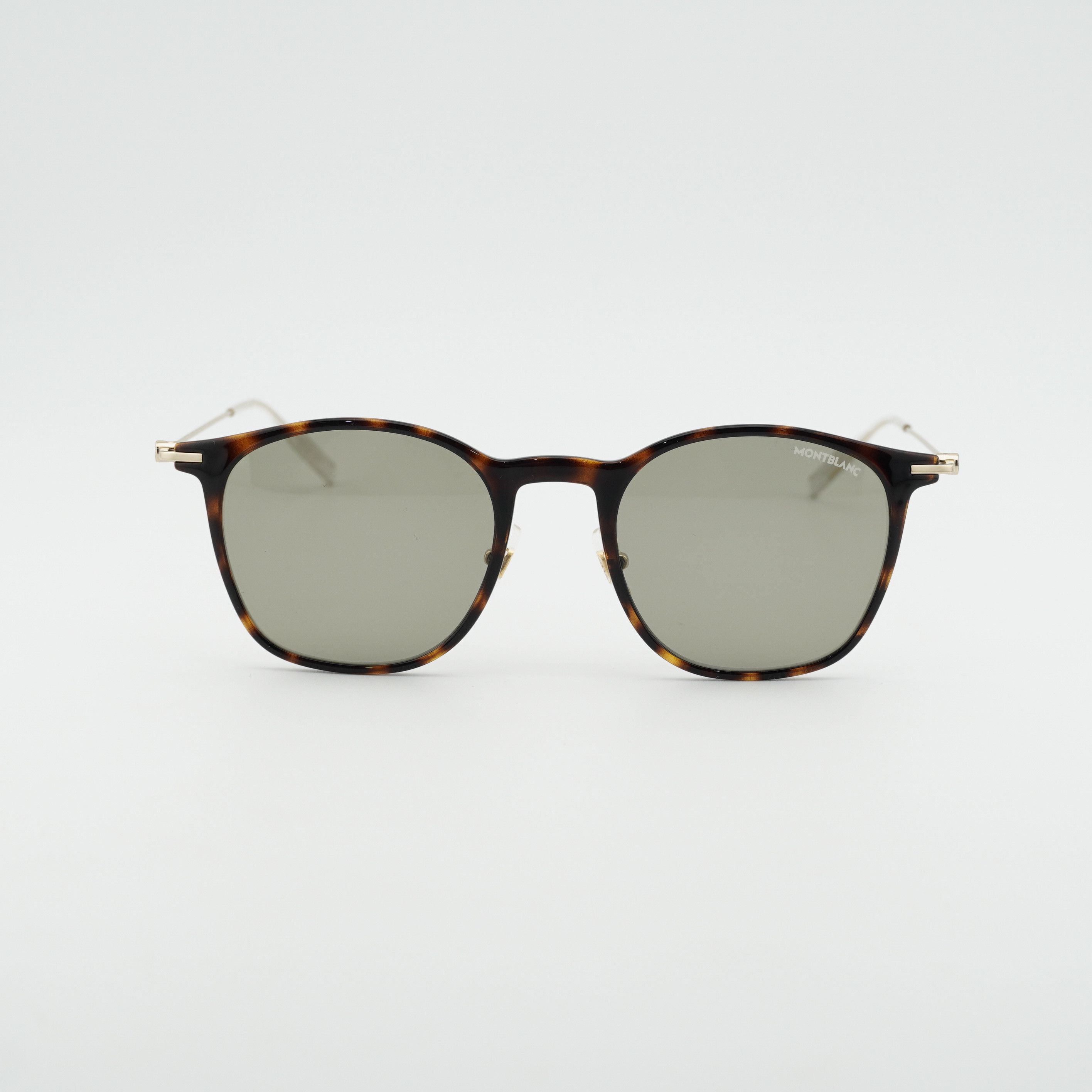 Montblanc Montblanc MB0098S 012 Sunglasses Havana/Gold Square Frame Size ONE SIZE - 6 Thumbnail