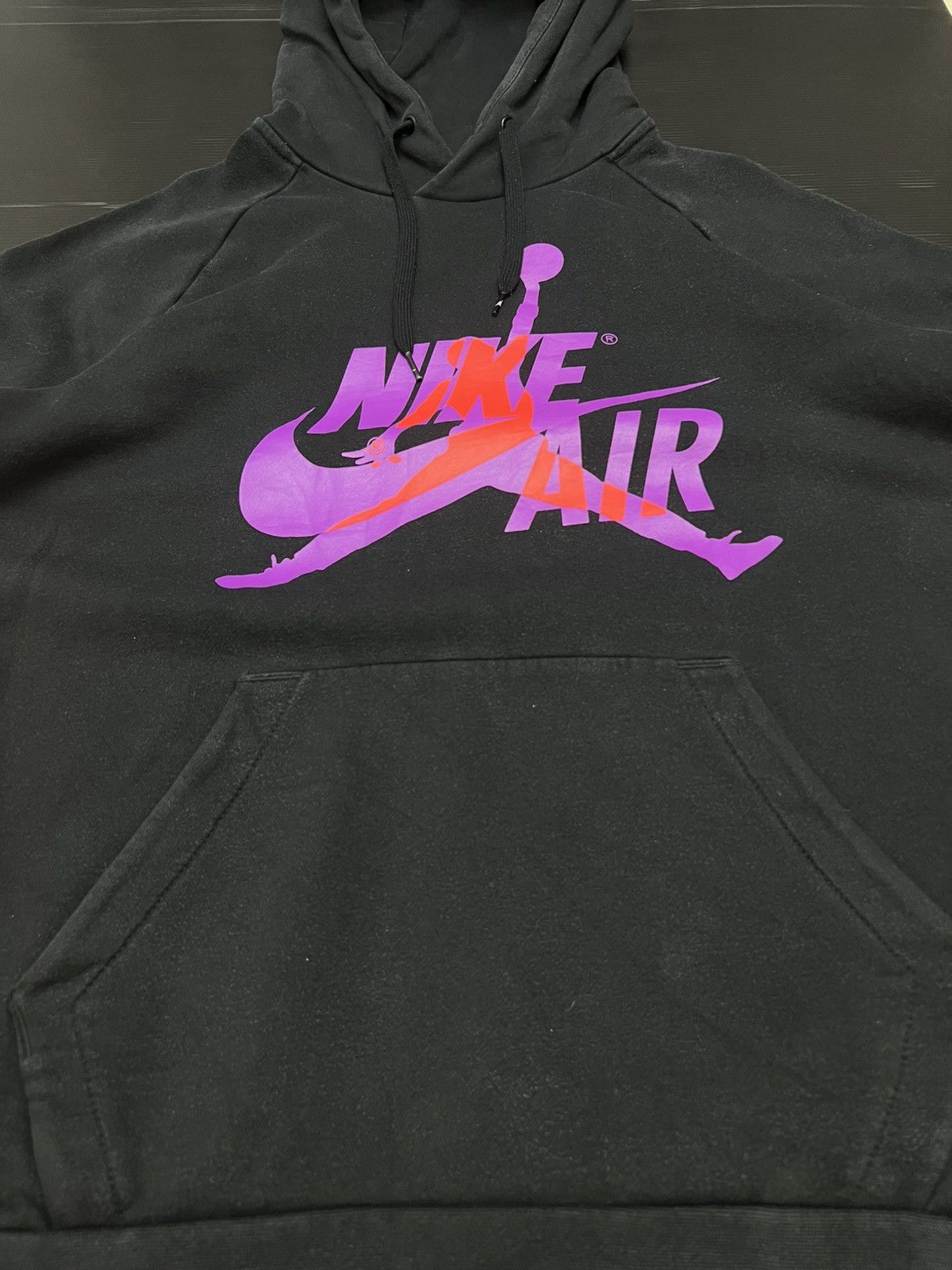 Vintage Y2K FADED NIKE AIR JORDAN BIG LOGO HOODIE Size US M / EU 48-50 / 2 - 4 Thumbnail