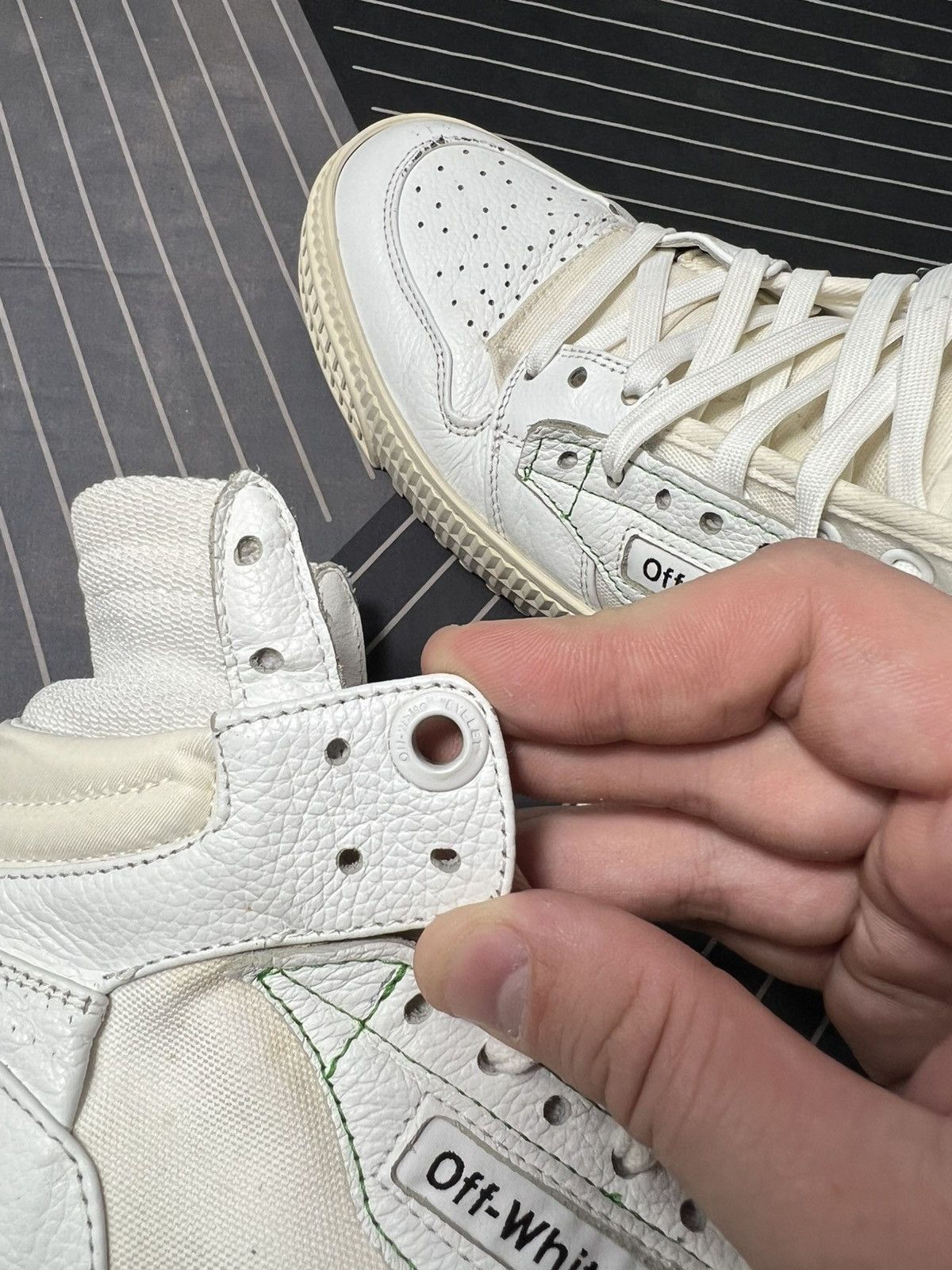 Off-White Off-White High Top Sneakers White “Sample” Industrial 39 Size US 6 / EU 39 - 23 Thumbnail