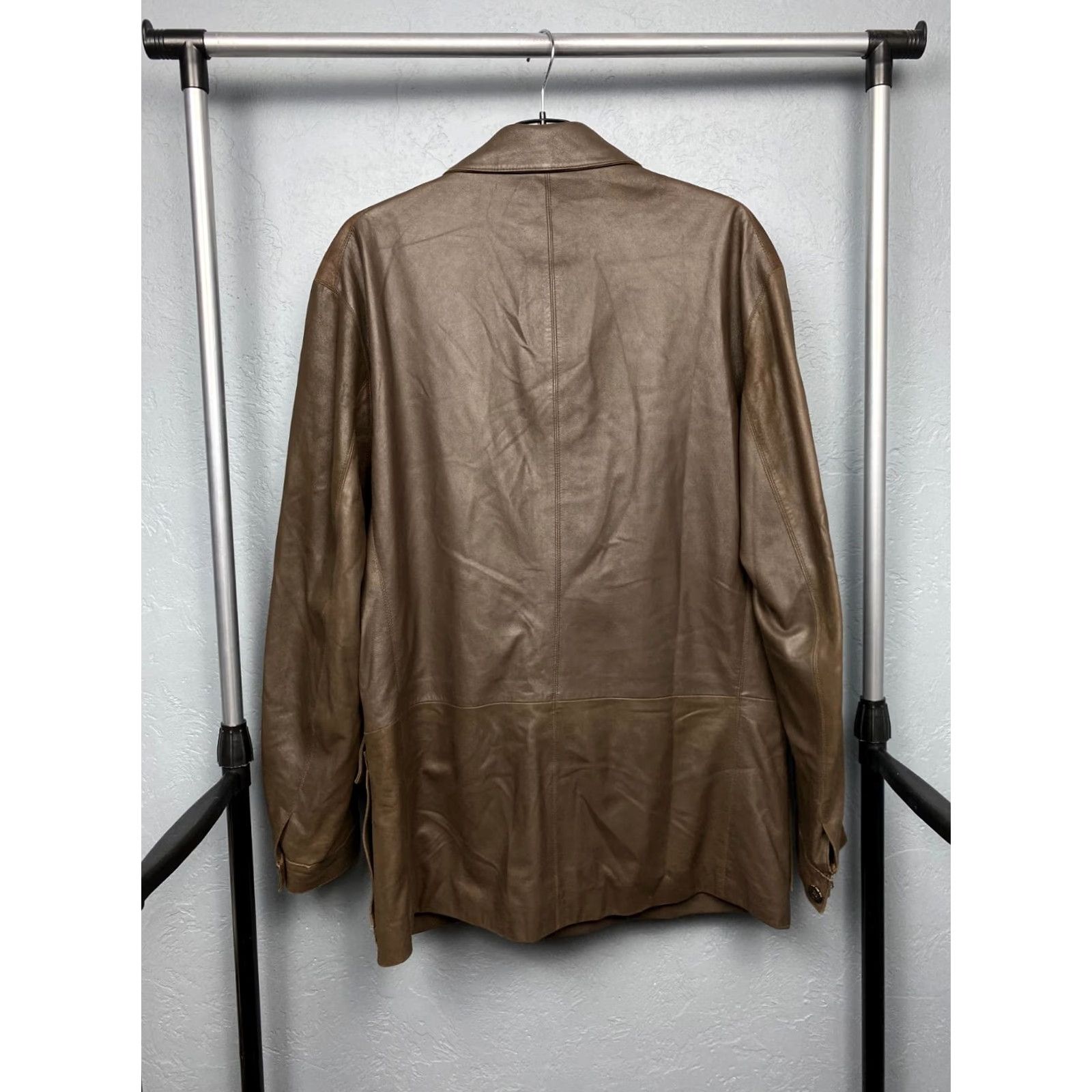 Hugo Boss HUGO BOSS Jacket Mens Leather Vintage Size L Brown 52 Size US L / EU 52-54 / 3 - 8 Thumbnail