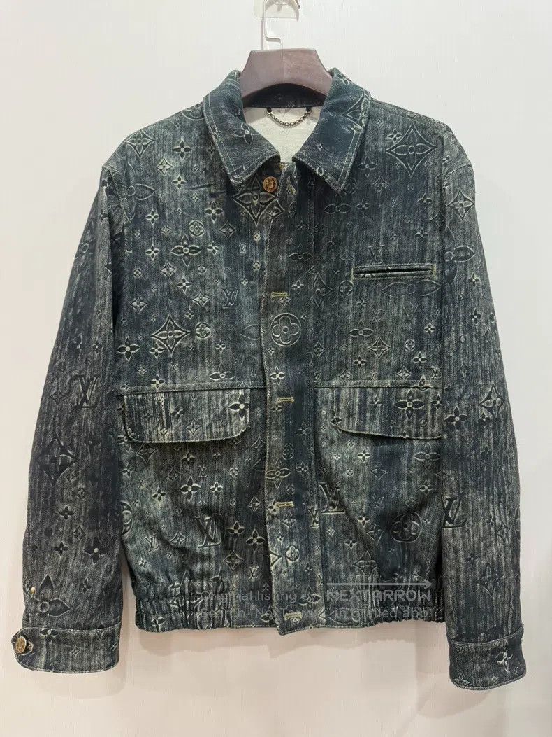 Louis Vuitton Louis Vuitton Full print denim jacket Size US M / EU 48-50 / 2 - 1 Thumbnail