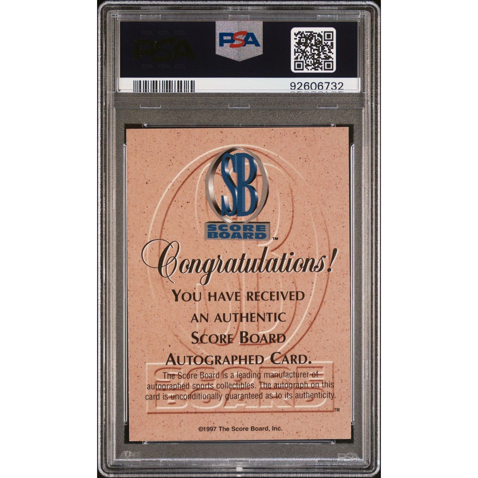 NBA 1997 Score Board Blue Ribbon Autos Tracy McGrady /670 PSA 7 Size ONE SIZE - 2 Thumbnail