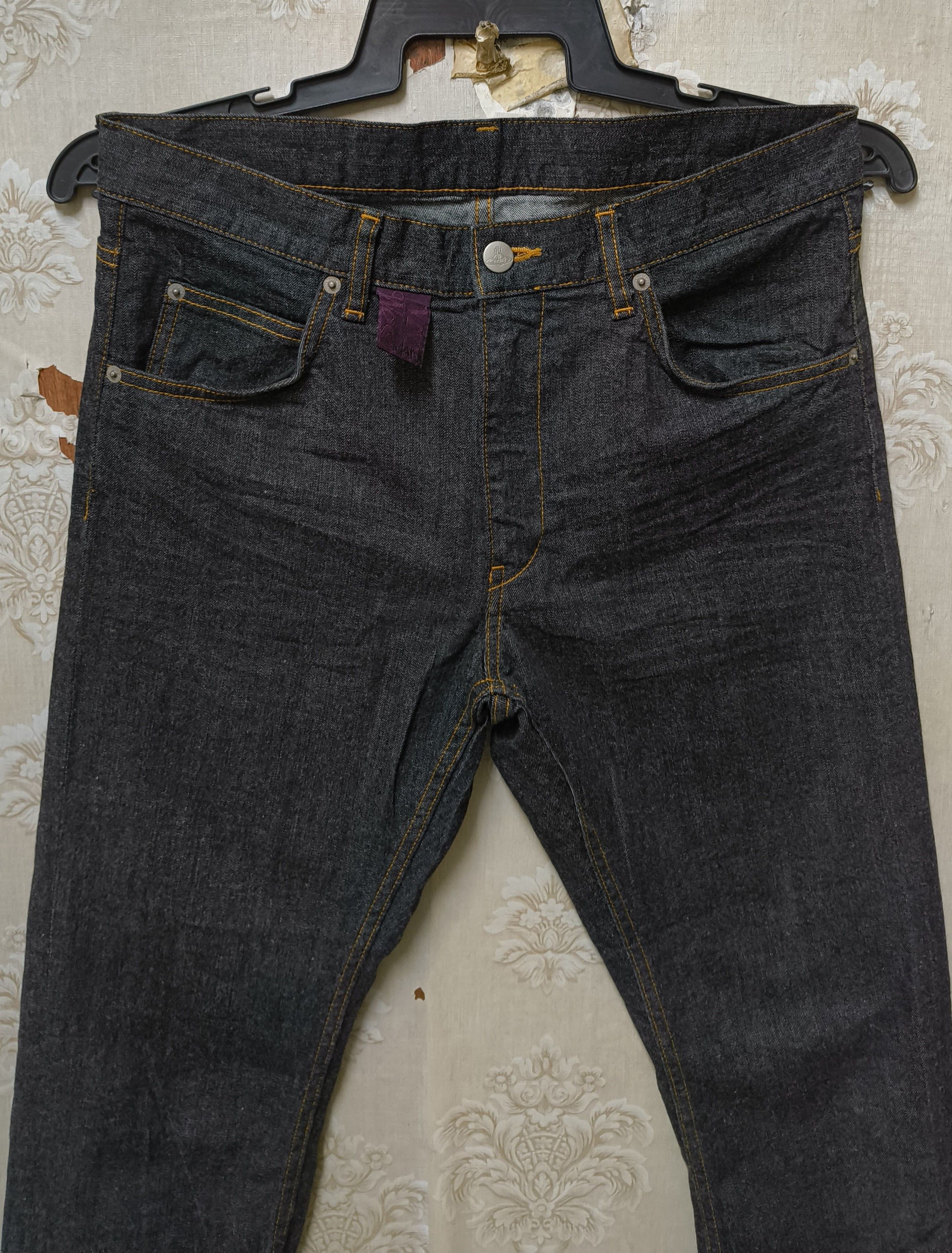Designer × Vivienne Westwood VIVIANNE WESTWOOD MAN BLACK ORB DENIM Size US 32 / EU 48 - 3 Thumbnail