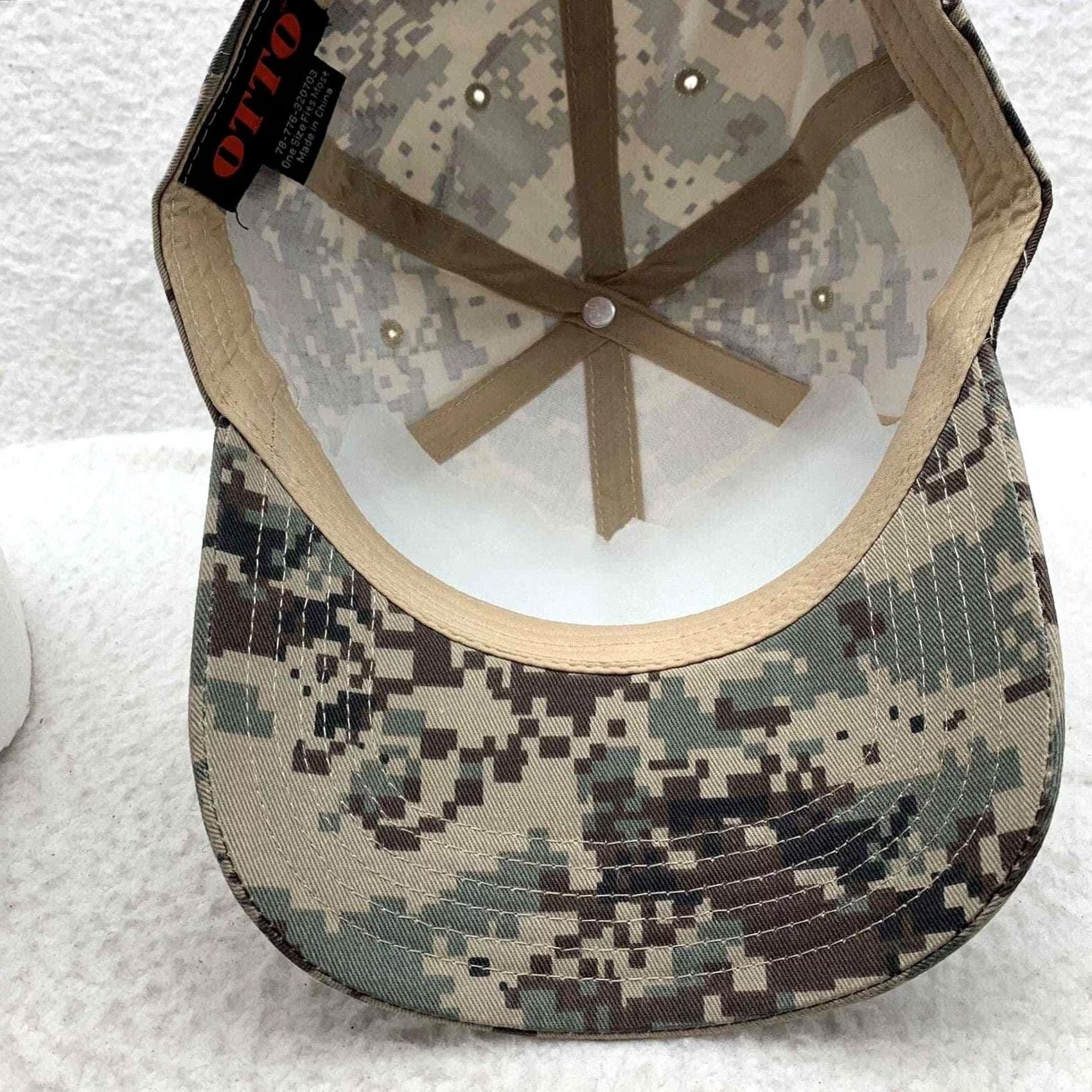 Vintage Otto Camo Baseball Hat Mens Mule Deer Foundation Patch Hook Loop BDU Digital Dad Size ONE SIZE - 7 Thumbnail