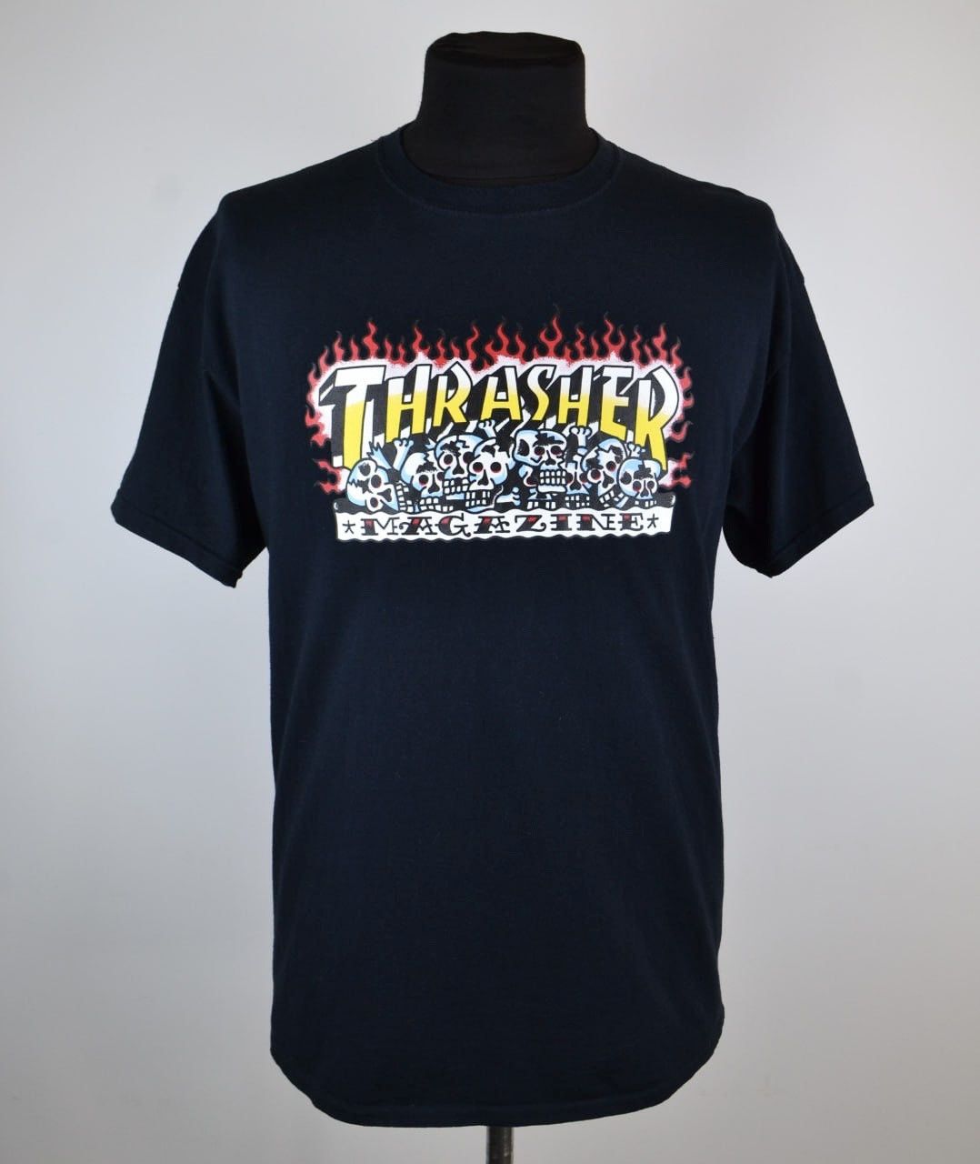 Thrasher Thrasher Magazine Black skulls Print Causal Shirt size XL Size US XL / EU 56 / 4 - 1 Thumbnail