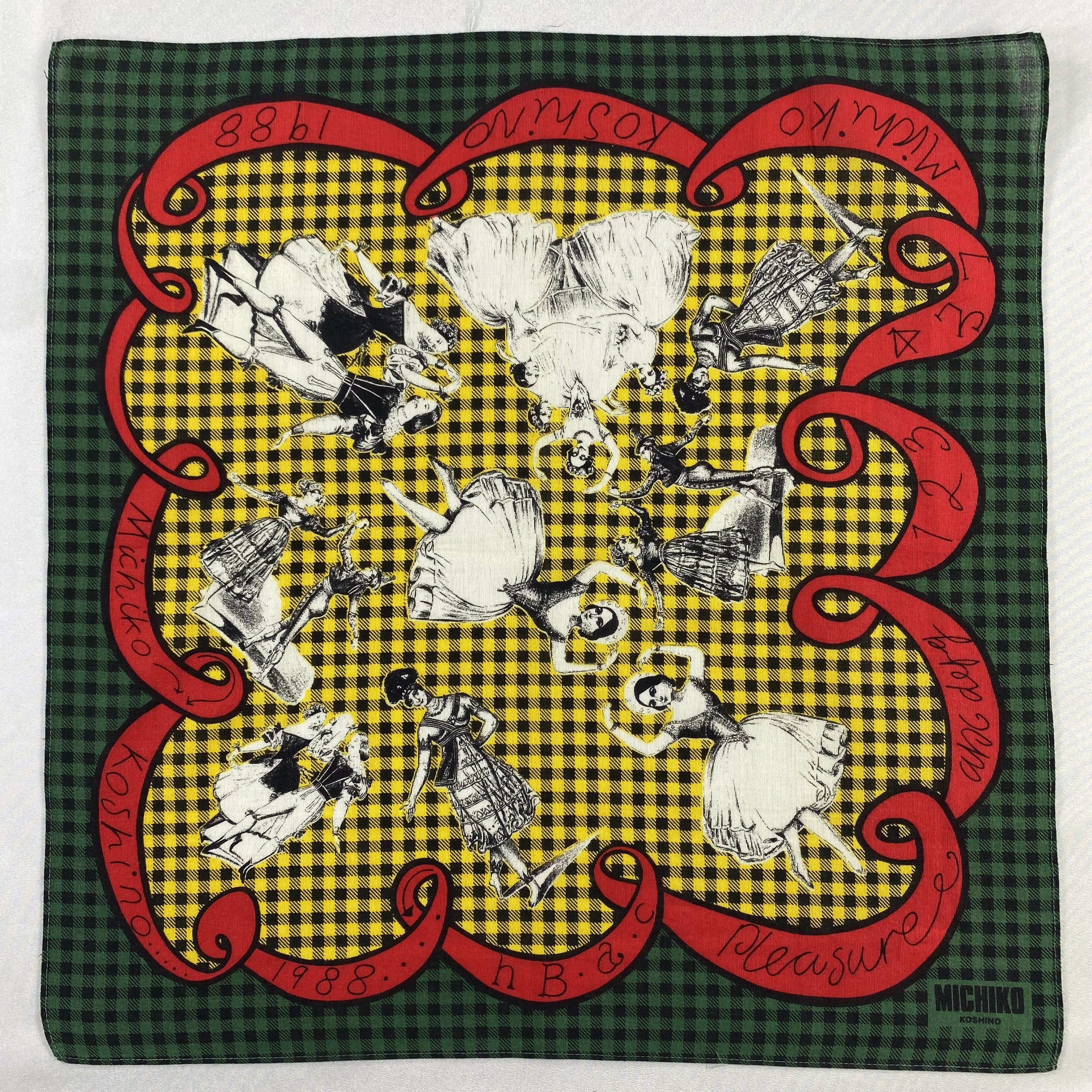 Michiko Koshino London × Vintage Michiko Koshino London Handkerchief / Neckerchief-P1453 Size ONE SIZE - 1 Thumbnail