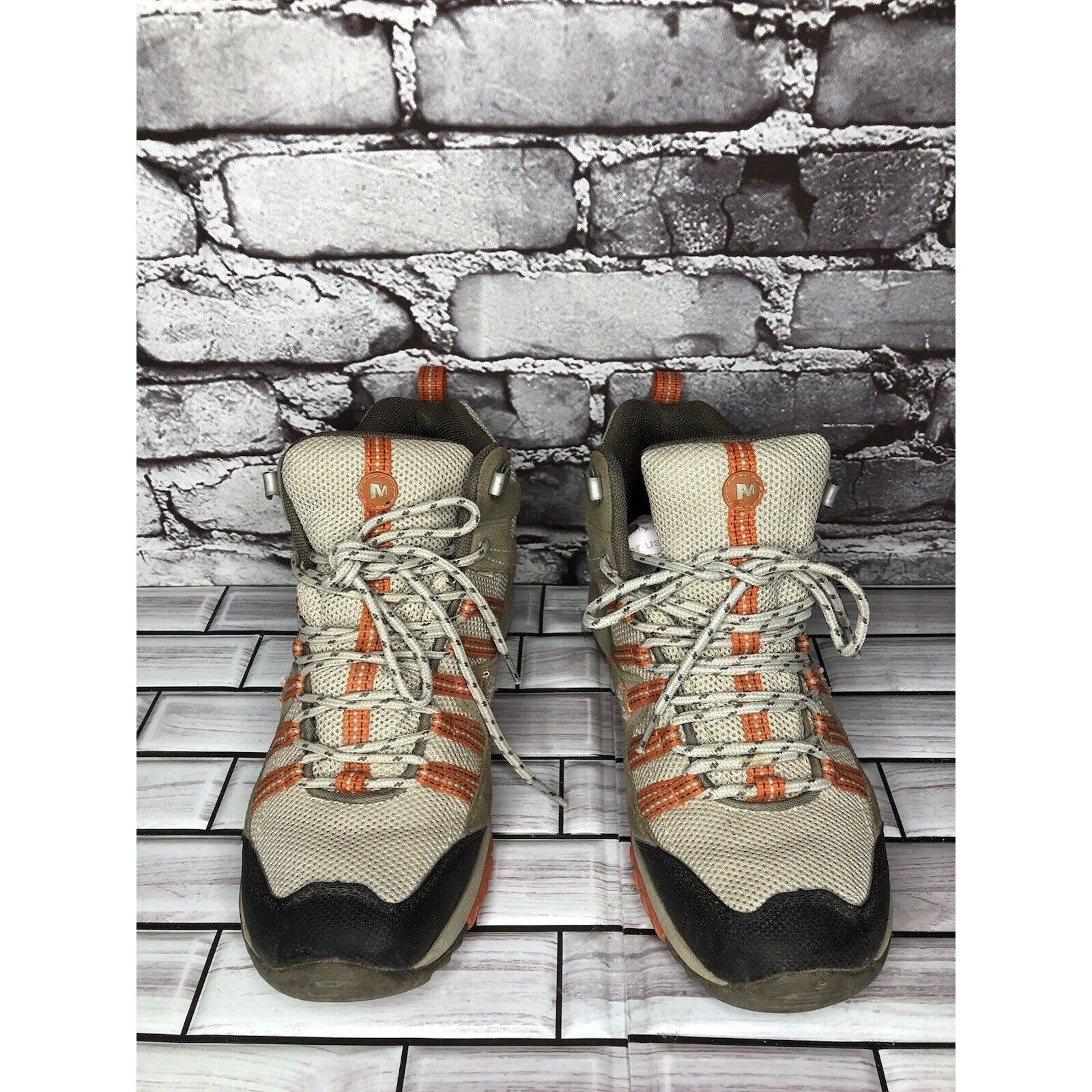Merrell MERRELL Tuskora Waterproof Brindle Burnt Orange Hiking Boots Size US 8 / IT 38 - 14 Thumbnail