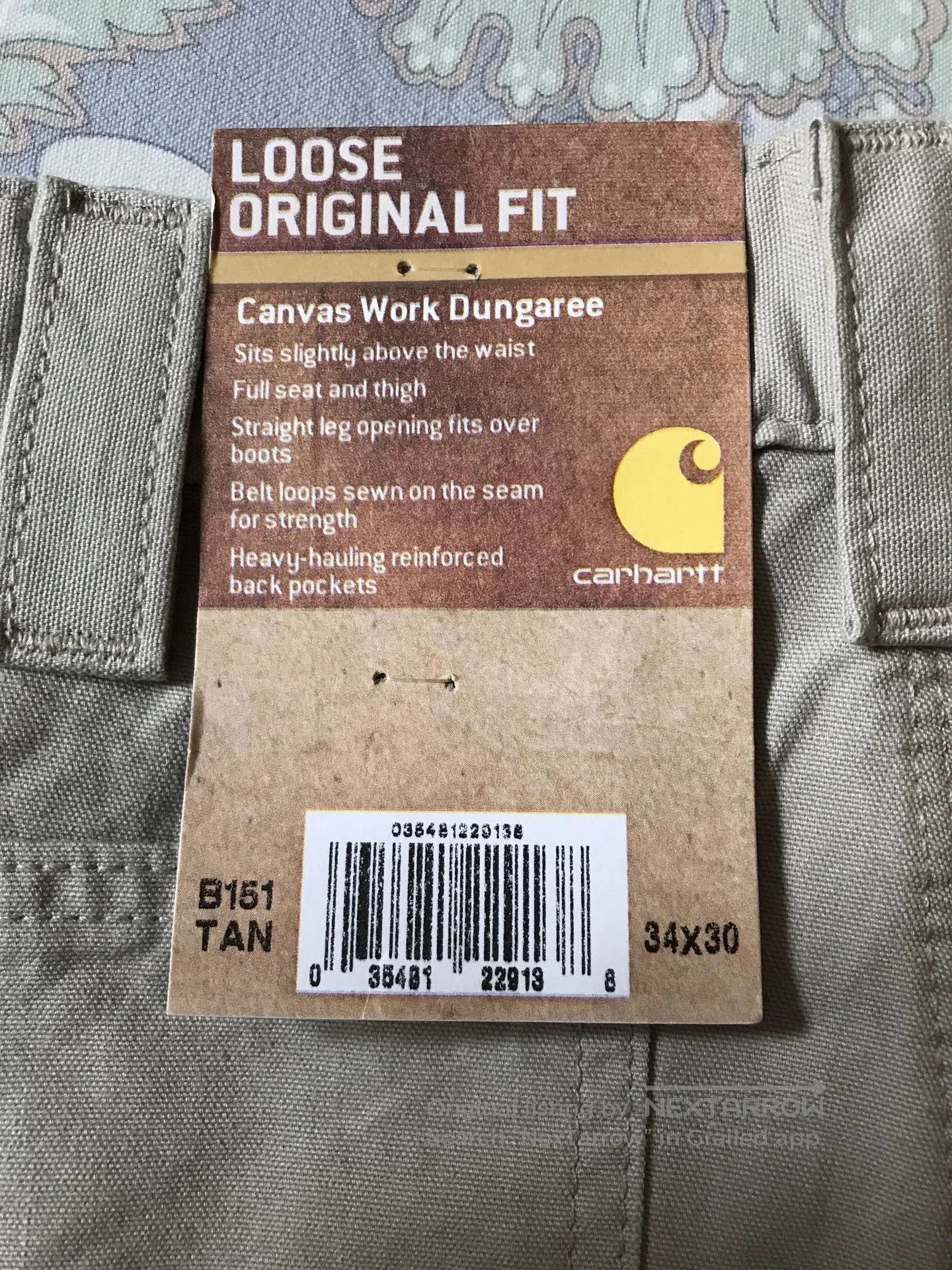 Carhartt Carhartt B151 Canvas Work Pants W34L30. Size US 34 / EU 50 - 8 Thumbnail