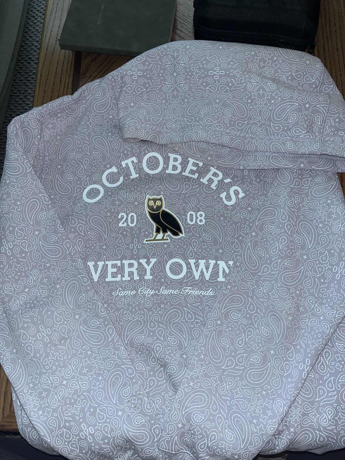 October's Very Own OVO fw22 Lavender Paisley Hoodie Size US M / EU 48-50 / 2 - 1 Thumbnail