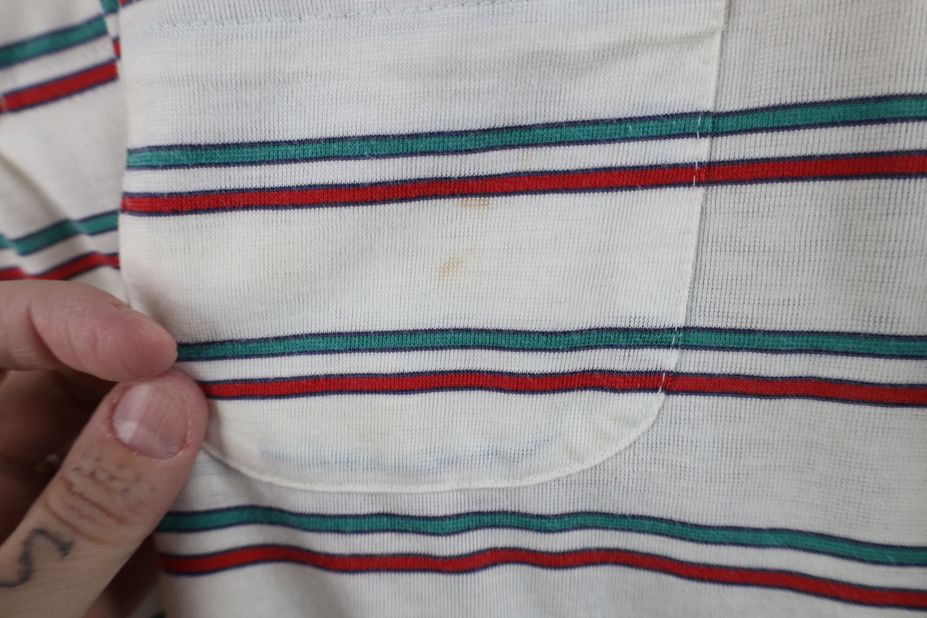 Vintage Vintage 70s 80s Streetwear Knit Striped Golf Polo Shirt Size US M / EU 48-50 / 2 - 5 Thumbnail