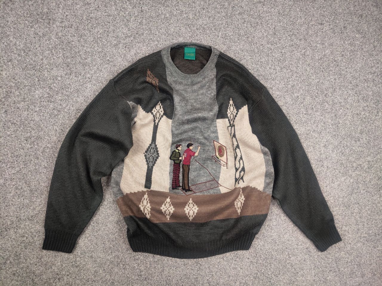 Japanese Brand Vintage 90's Canda Sweater with embroidered logo Japan Style Size US L / EU 52-54 / 3 - 7 Thumbnail