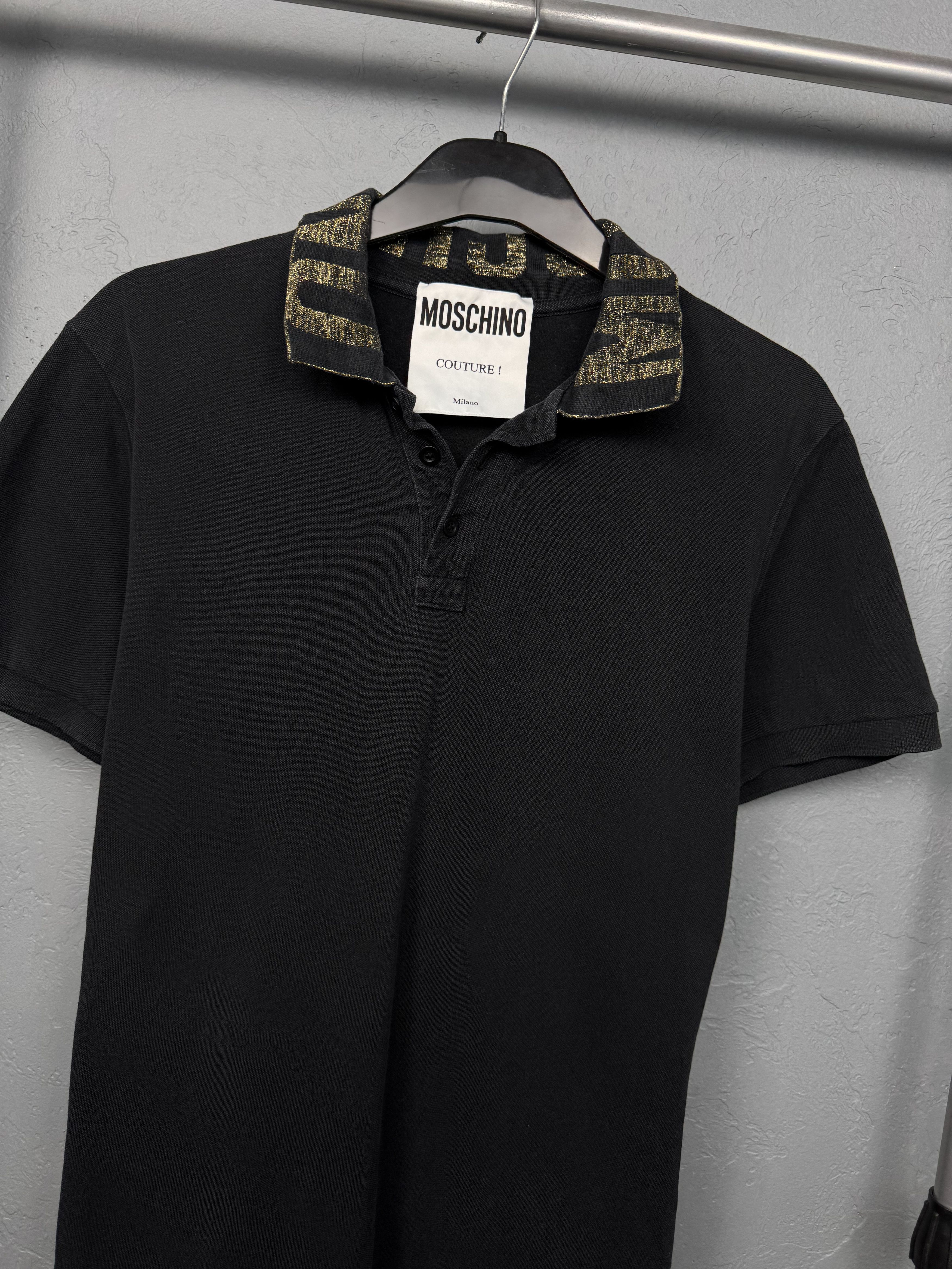 Moschino Moschino Couture Vintage Mens Polo Shirt Size US M / EU 48-50 / 2 - 2 Thumbnail