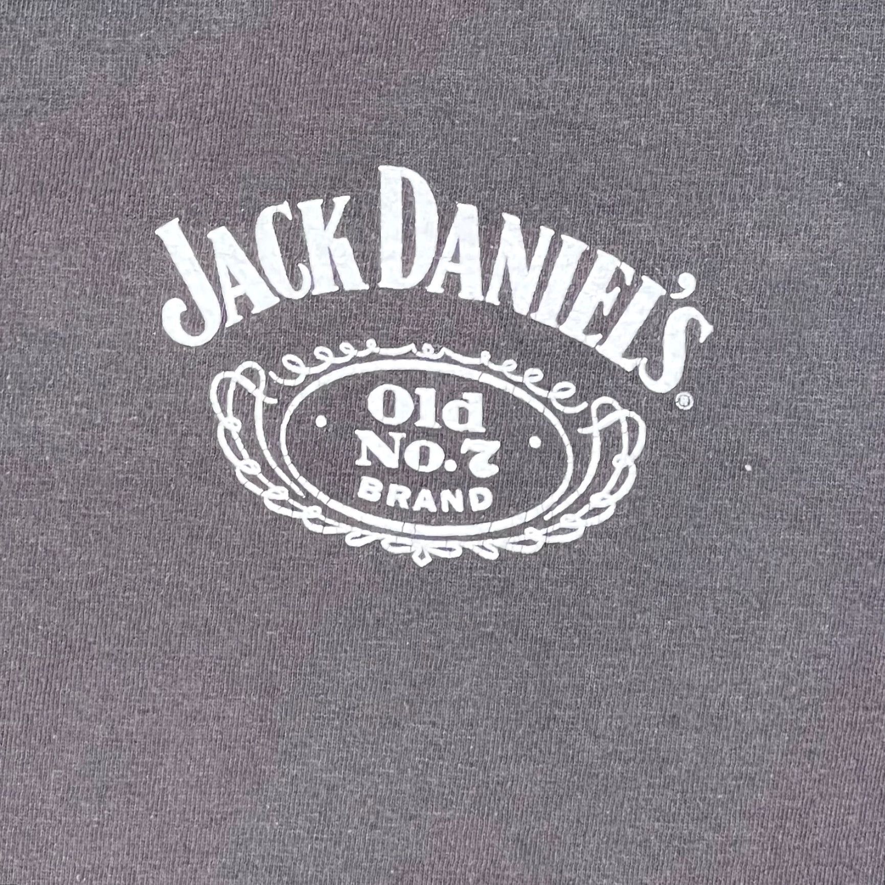 Vintage Jack Daniels Old No.7 Brand Tennessee Whiskey Shirt Mens 2X Gray Graphic Short Sleeve Crew Neck Big & Tall Mens Size US XXL / EU 58 / 5 - 2 Thumbnail