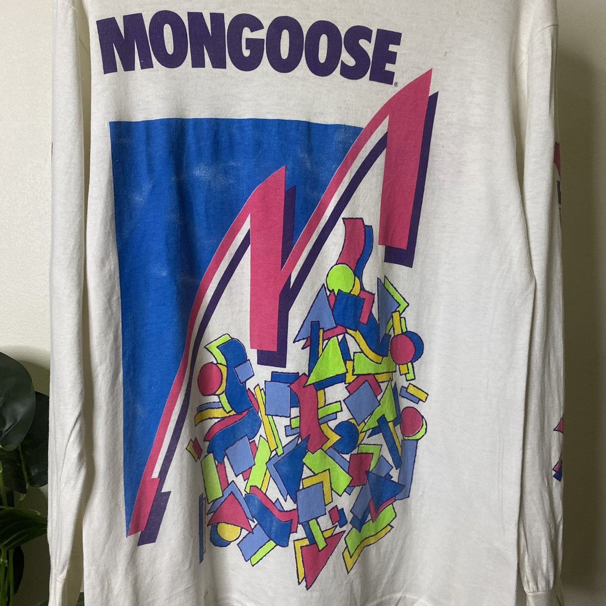 Vintage Vintage 1990s Mongoose BMX Bike Skater LS T Shirt Size US S / EU 44-46 / 1 - 2 Thumbnail
