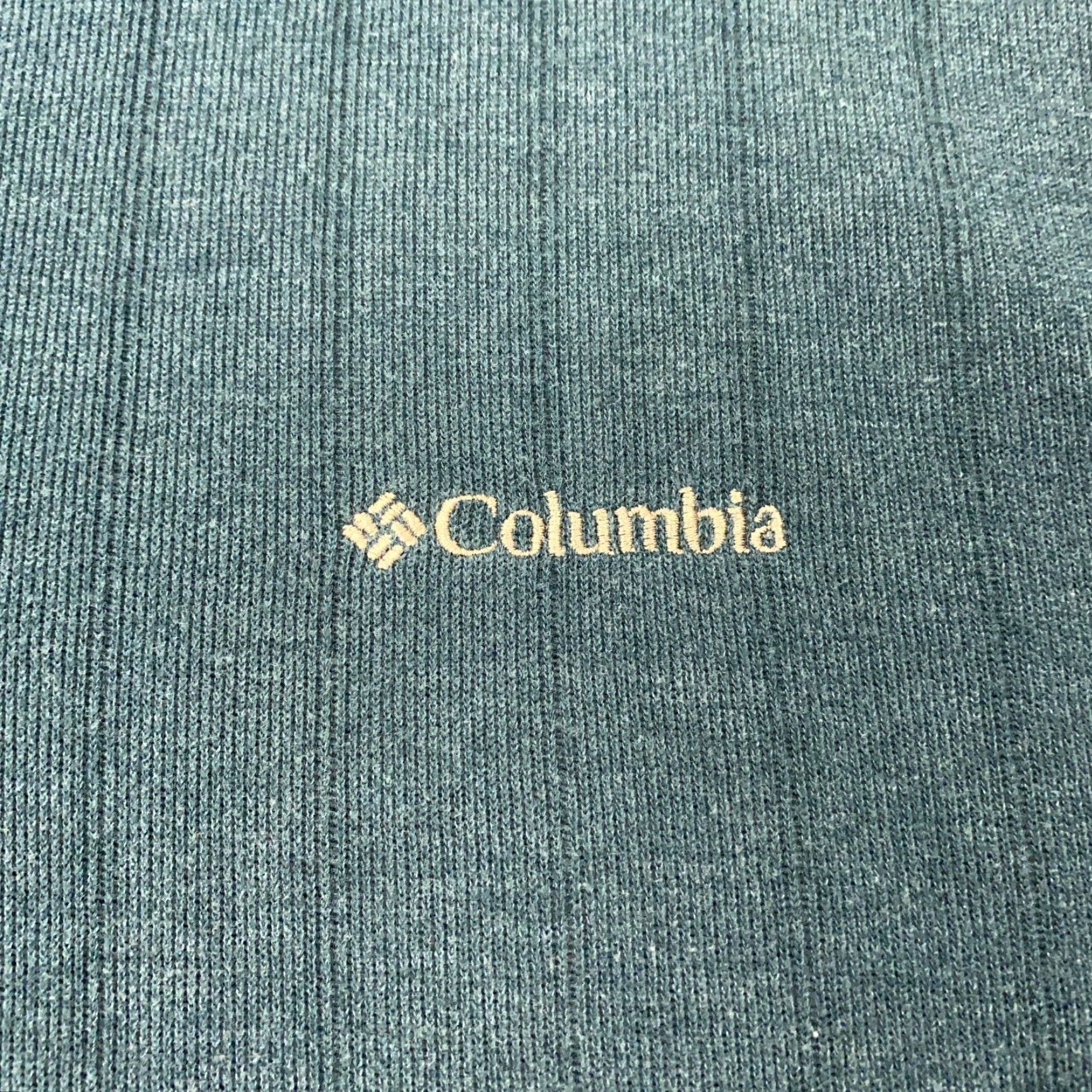 Vintage Columbia Mens Sweater 2XL Blue 1/4 Zip Pullover Long Sleeve Embroidered Knit Mock Neck Casual Business Winter Fall Spring Size US XXL / EU 58 / 5 - 2 Thumbnail